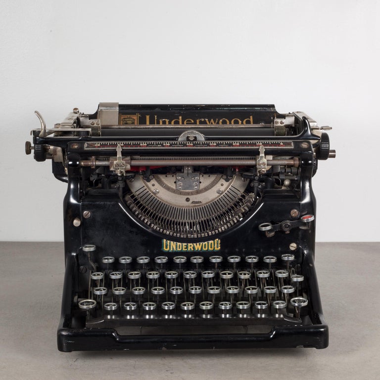 Antique Underwood Typewriter 4, circa 1926 For Sale at 1stDibs 1926