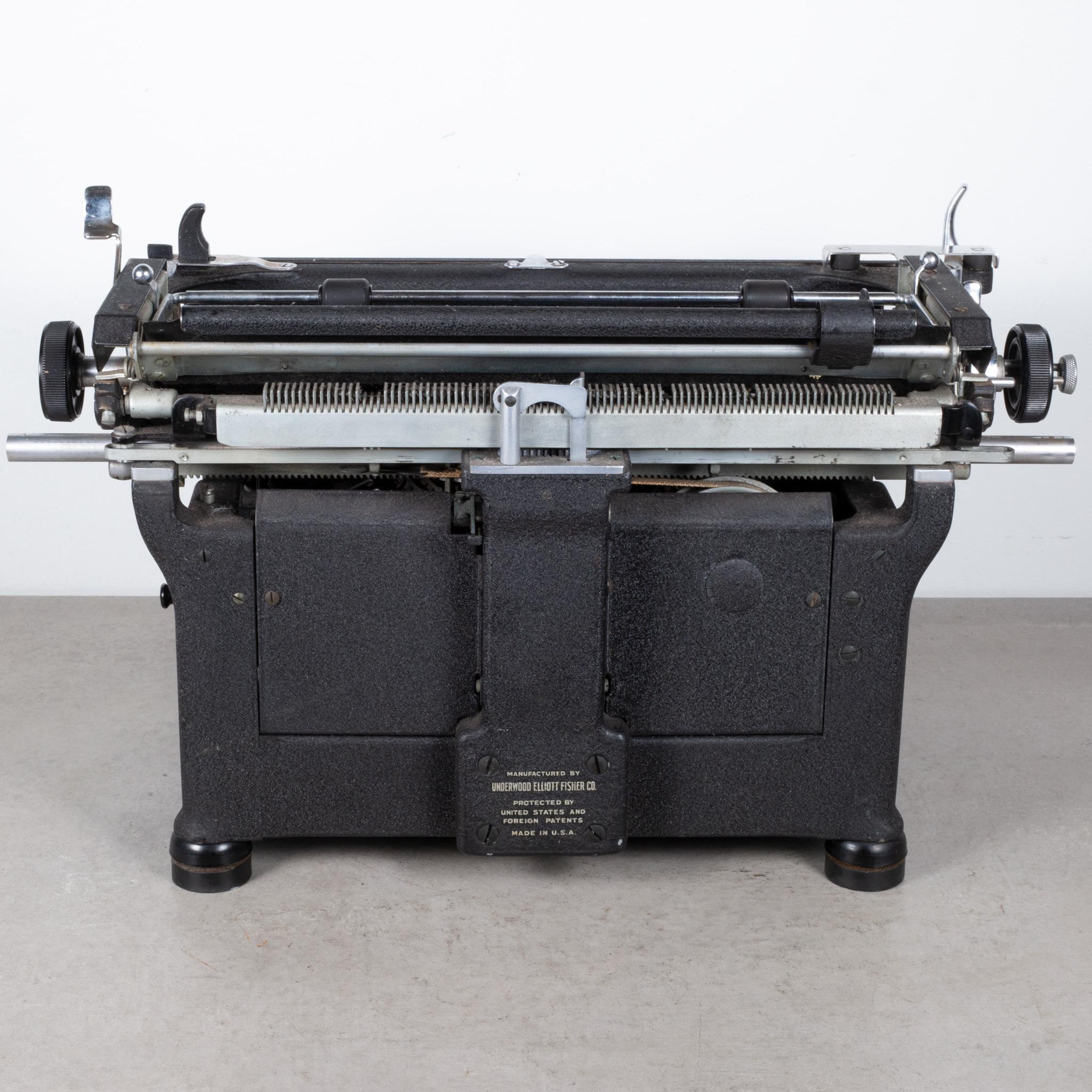 Industrial Antique Underwood Typewriter, C.1945 For Sale