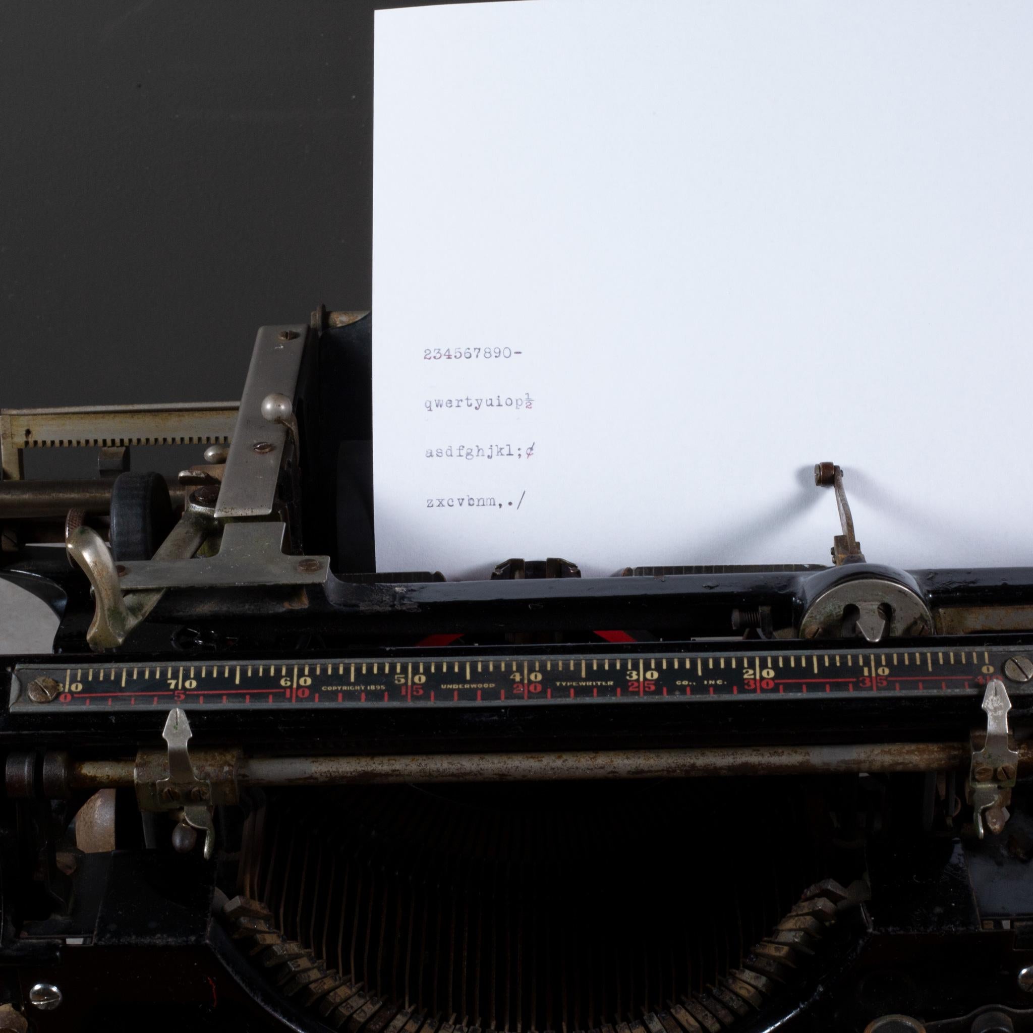 Antigua máquina de escribir Underwood nº 5 c.1928 siglo XX