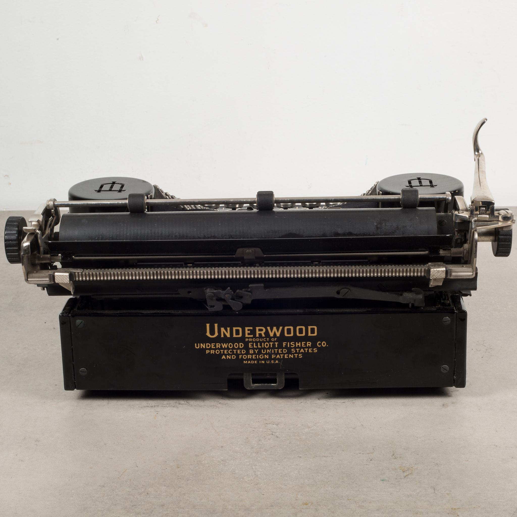 20th Century Antique Underwood Universal Portable Four Bank Typewriter, circa 1935