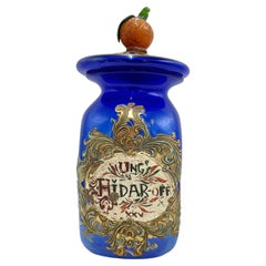 Antique "Ung Hidar" Italian Murano Glass Pharmacy Apothecary Jar