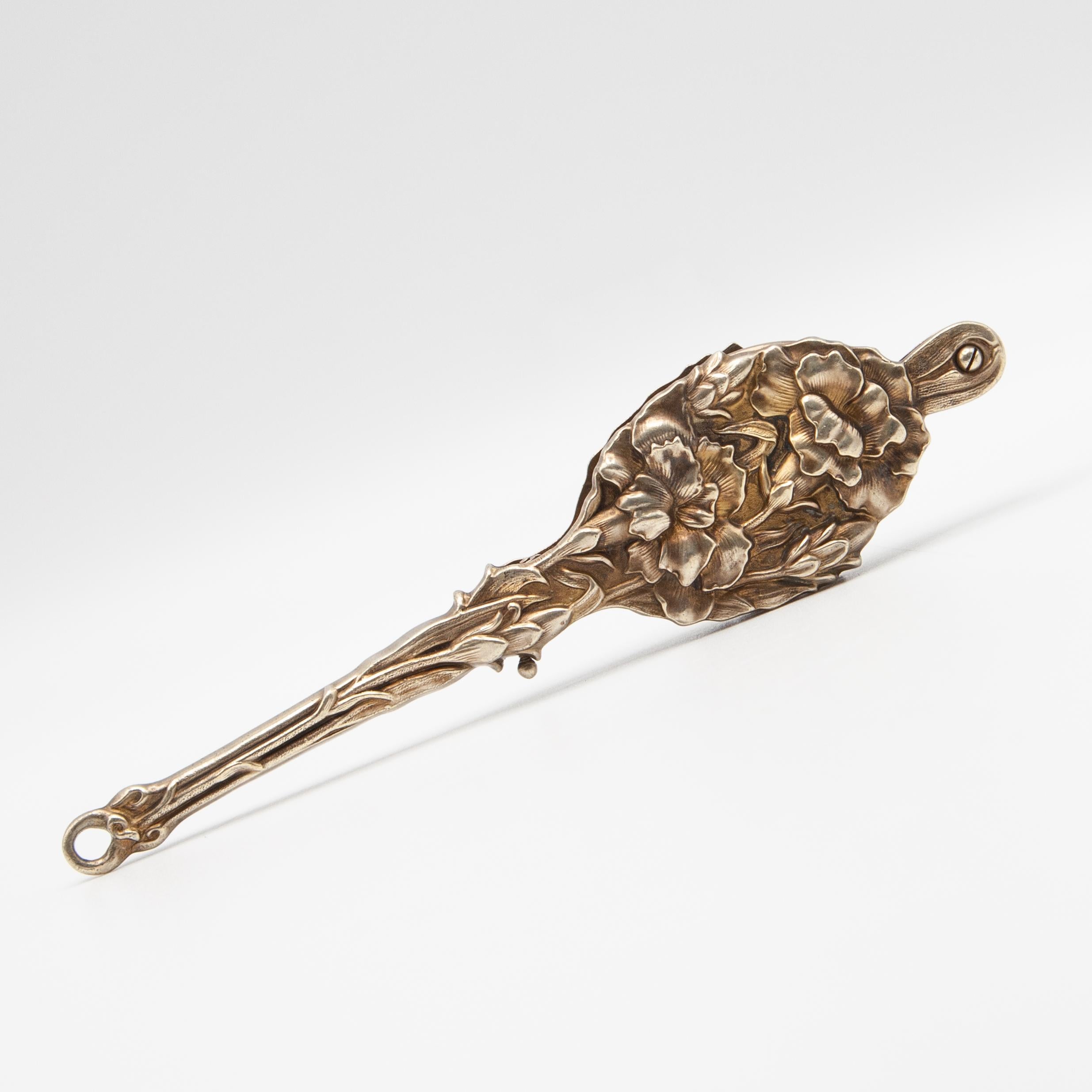 Antique Unger Brothers Art Nouveau Silver Vermeil Lorgnette Glasses For Sale 10