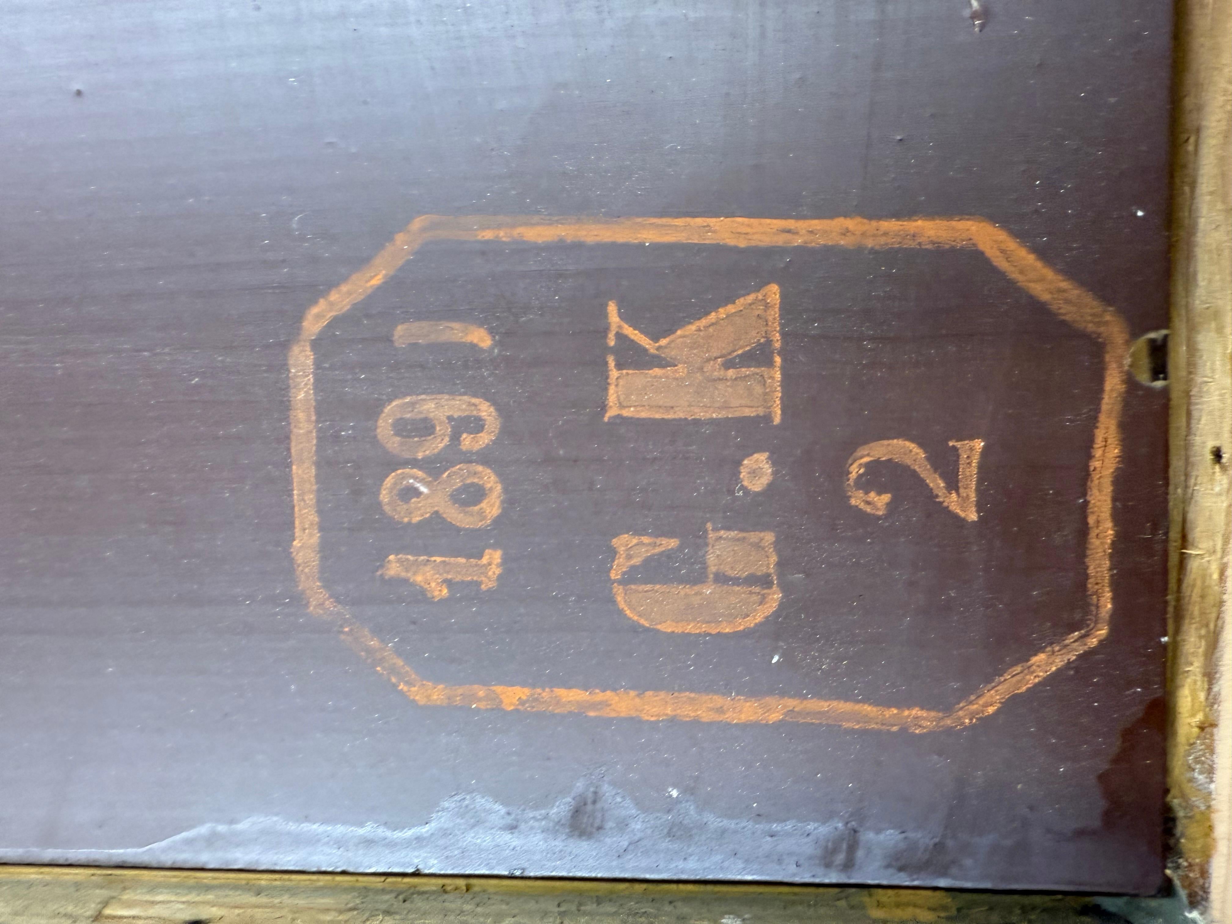 Antique unique fin 19ème siècle feuille d'or doré miroir français Louis Philippe en vente 6