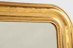 Antike einzigartige späten 19. Jahrhundert Blattgold vergoldet Französisch Louis Philippe Spiegel