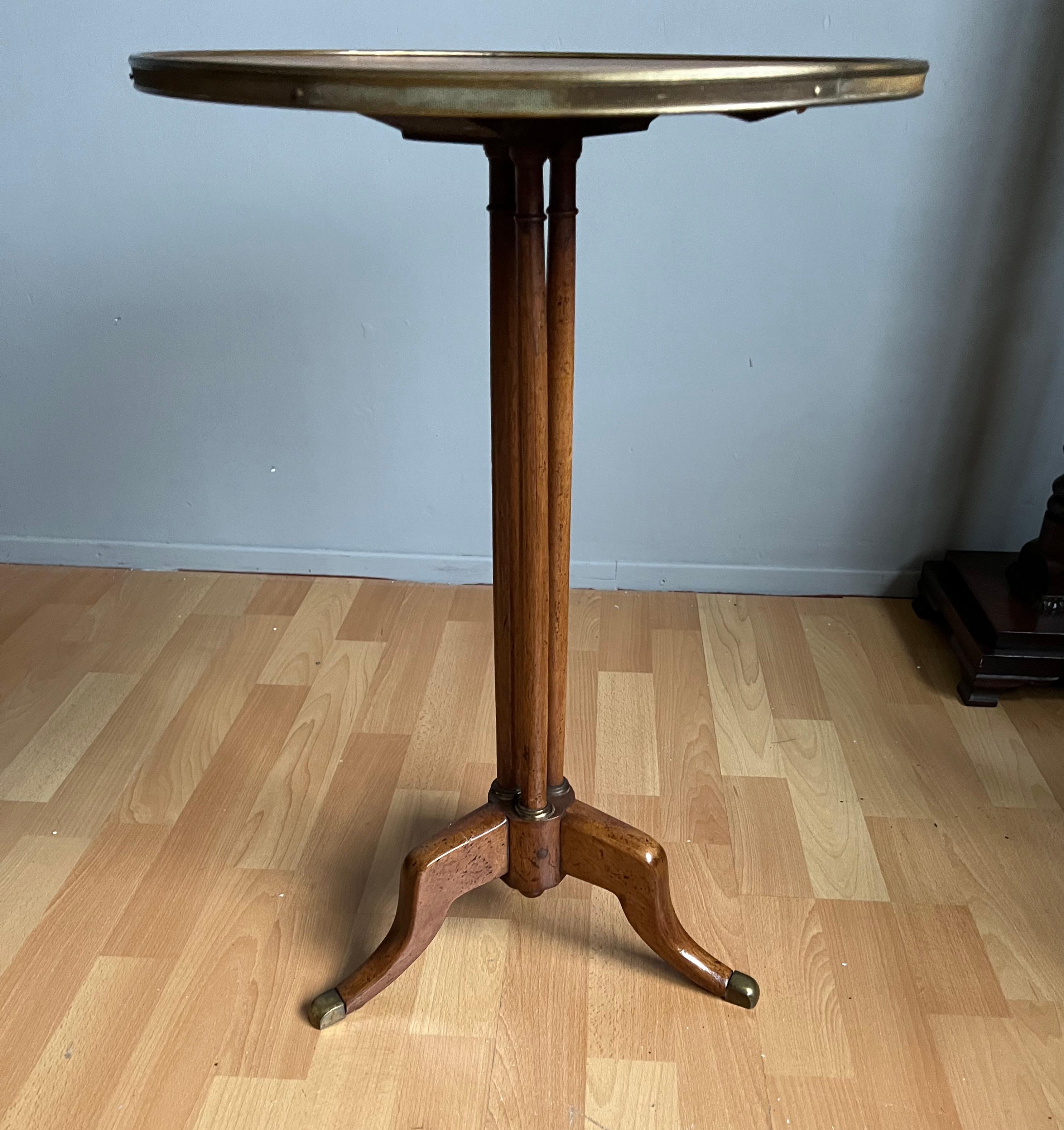 Wonderful early 20th century French craftsmanship end or side table.

Finding the most beautiful and rarest antiques in the best possible condition is what we dream of and we have been very fortunate to have had many dreams come true. When you look