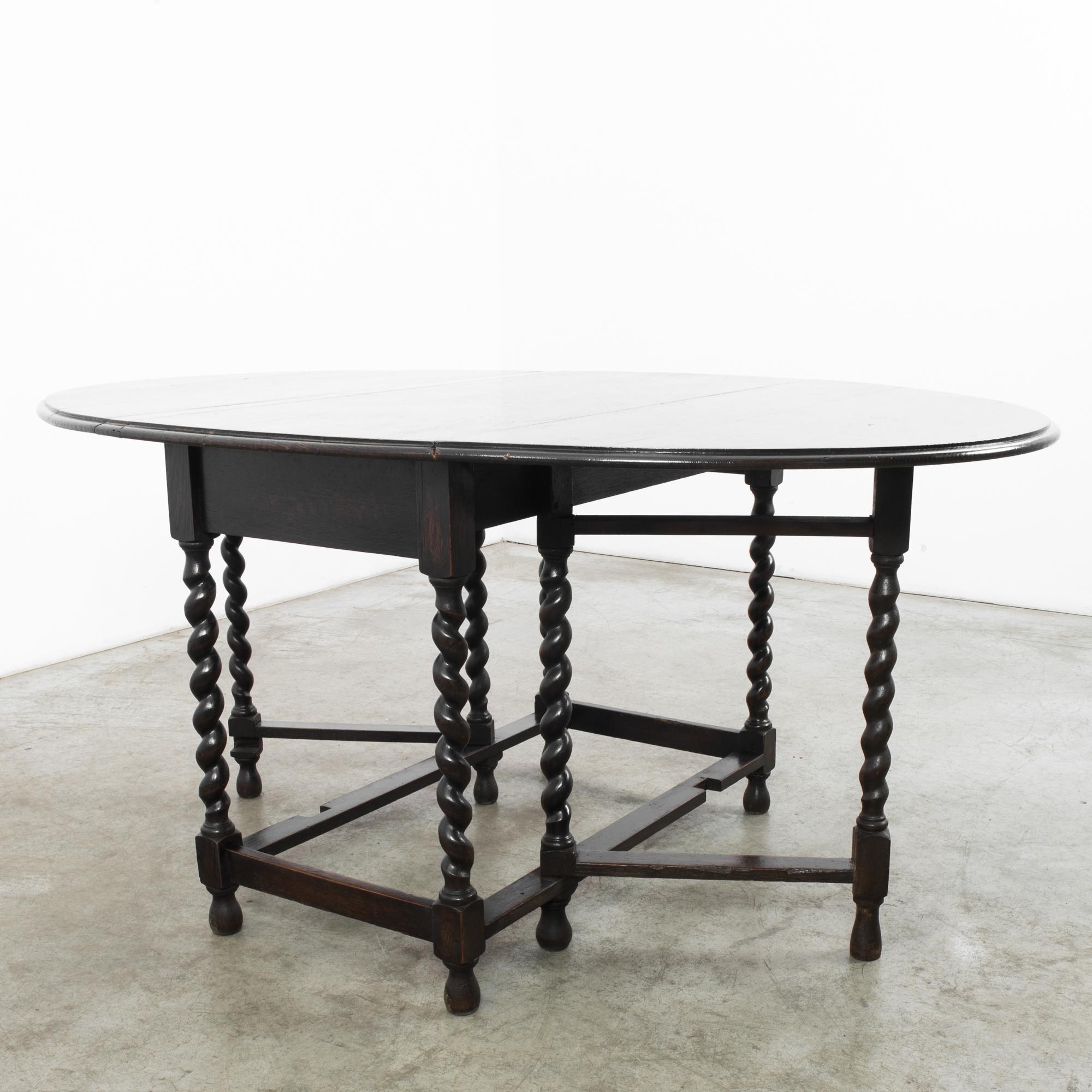 Antique United Kingdom Oak Gateleg Table 1