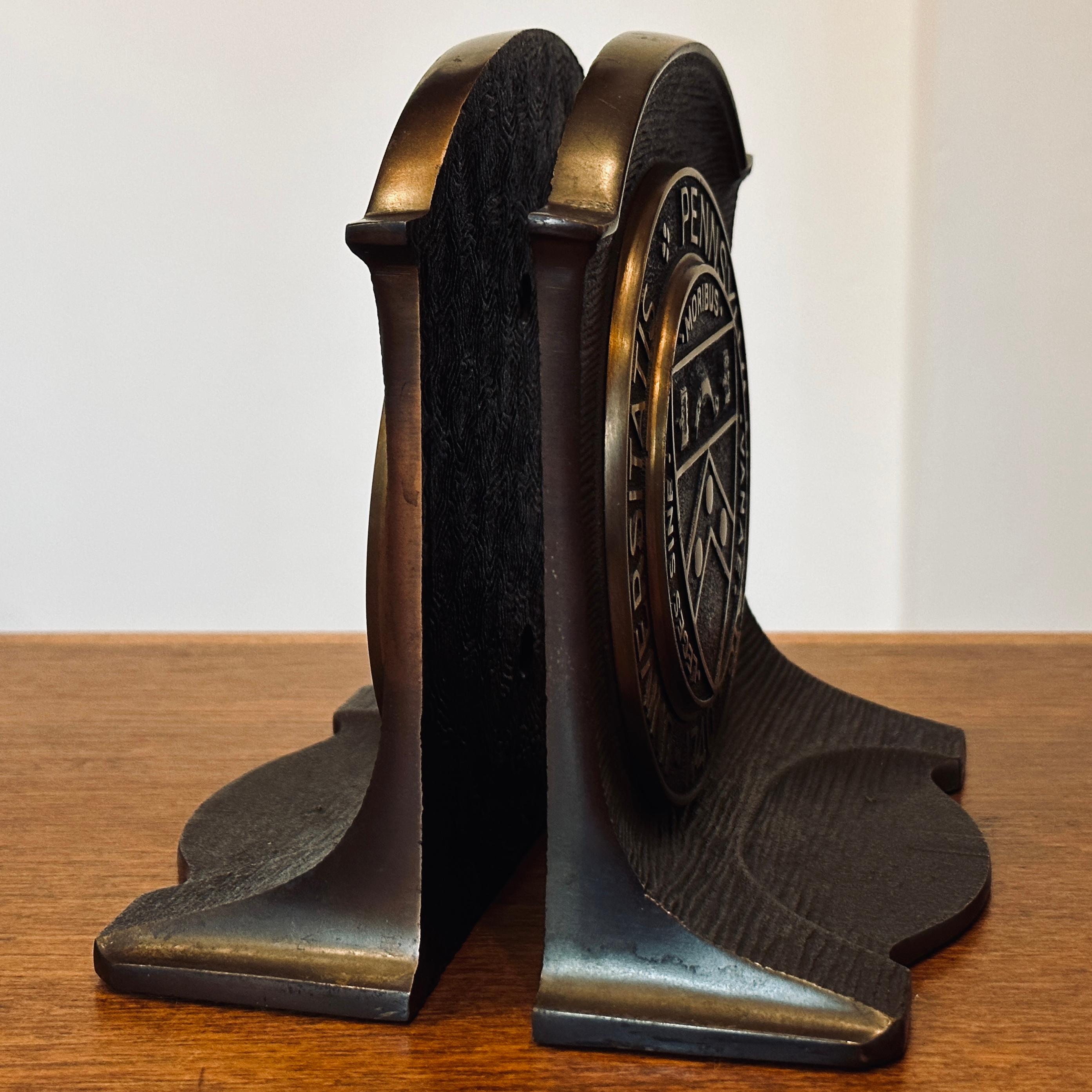 Antique University of Pennsylvania Bookends 6