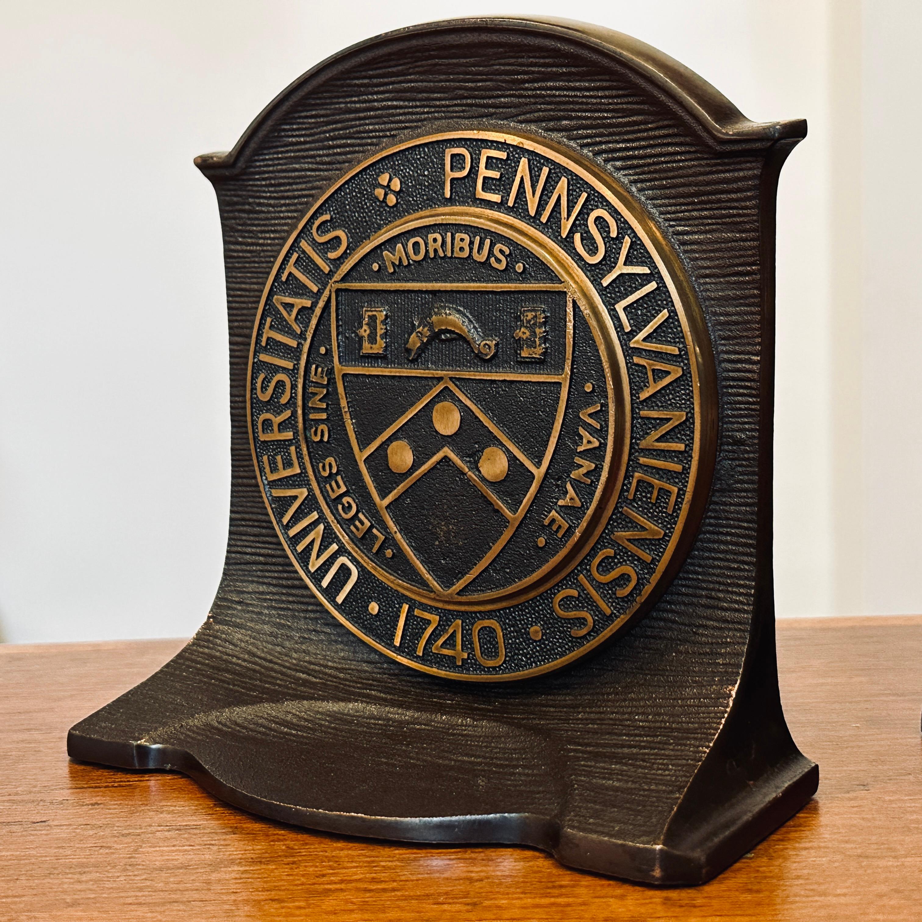 20th Century Antique University of Pennsylvania Bookends