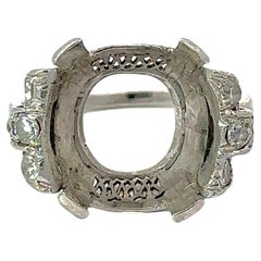 Antique Unset Diamond Ring - Single and Rose Cut Diamonds on the Shoulder