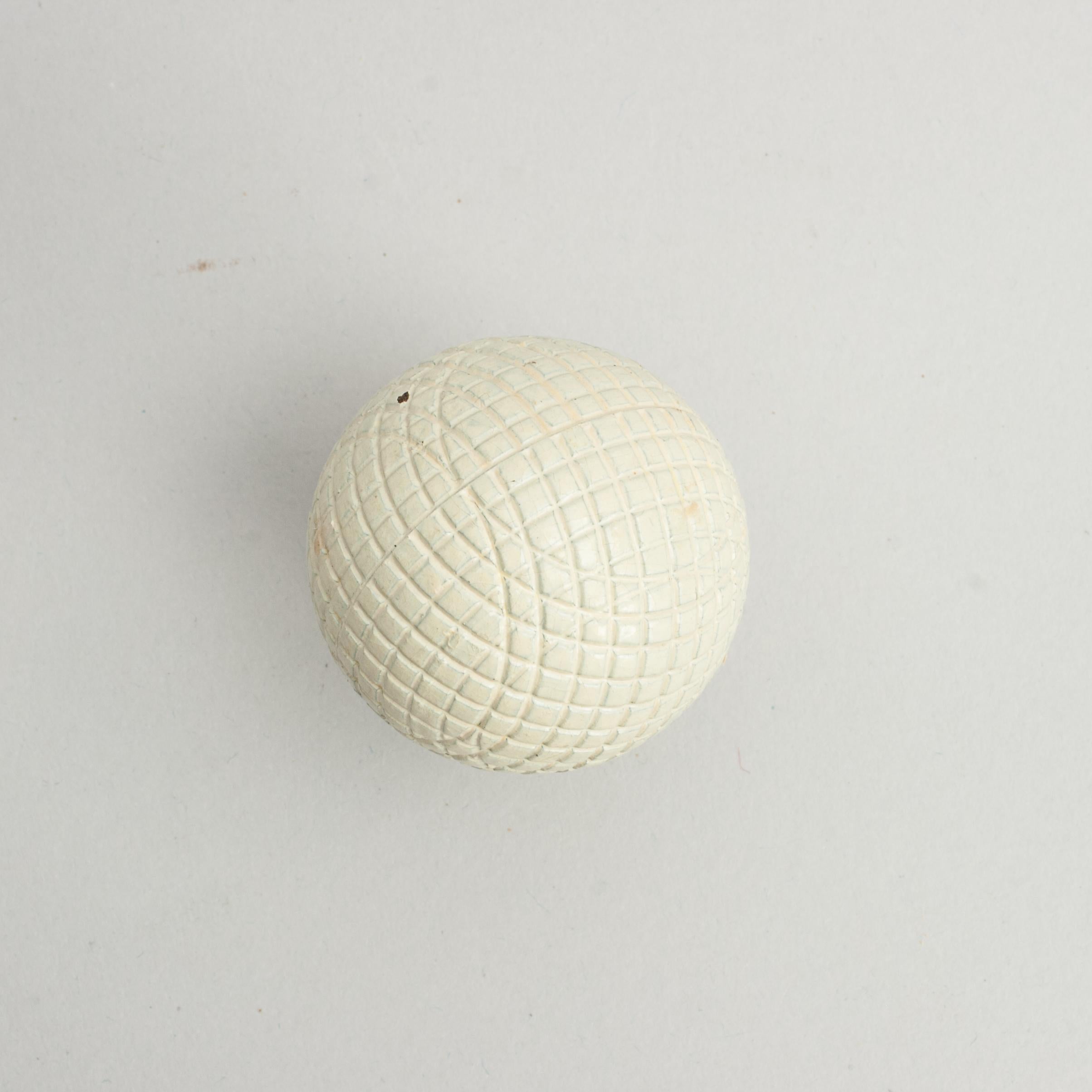 Antique, Unused Golf Ball, Gutta Percha For Sale 1