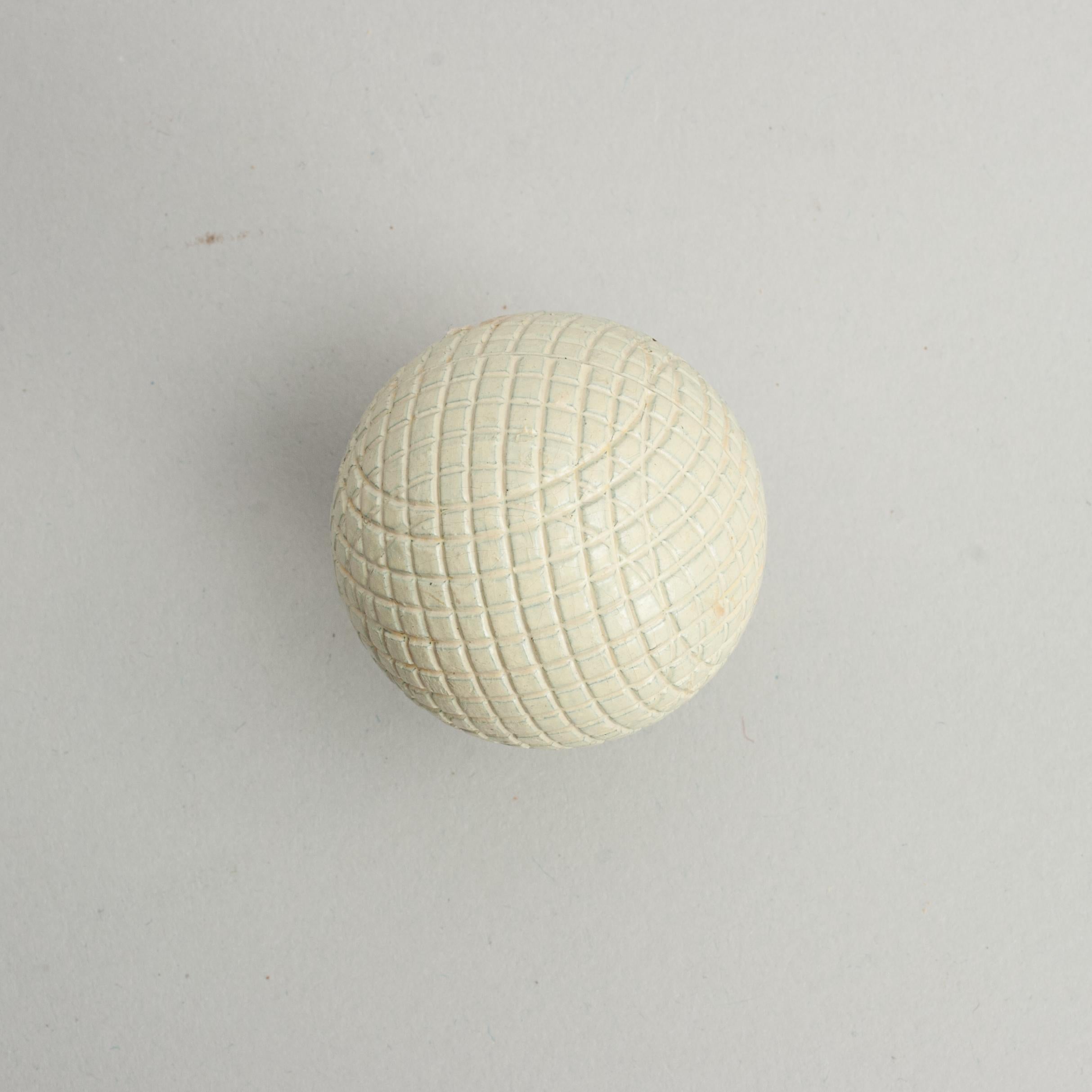 Antique, Unused Golf Ball, Gutta Percha For Sale 2