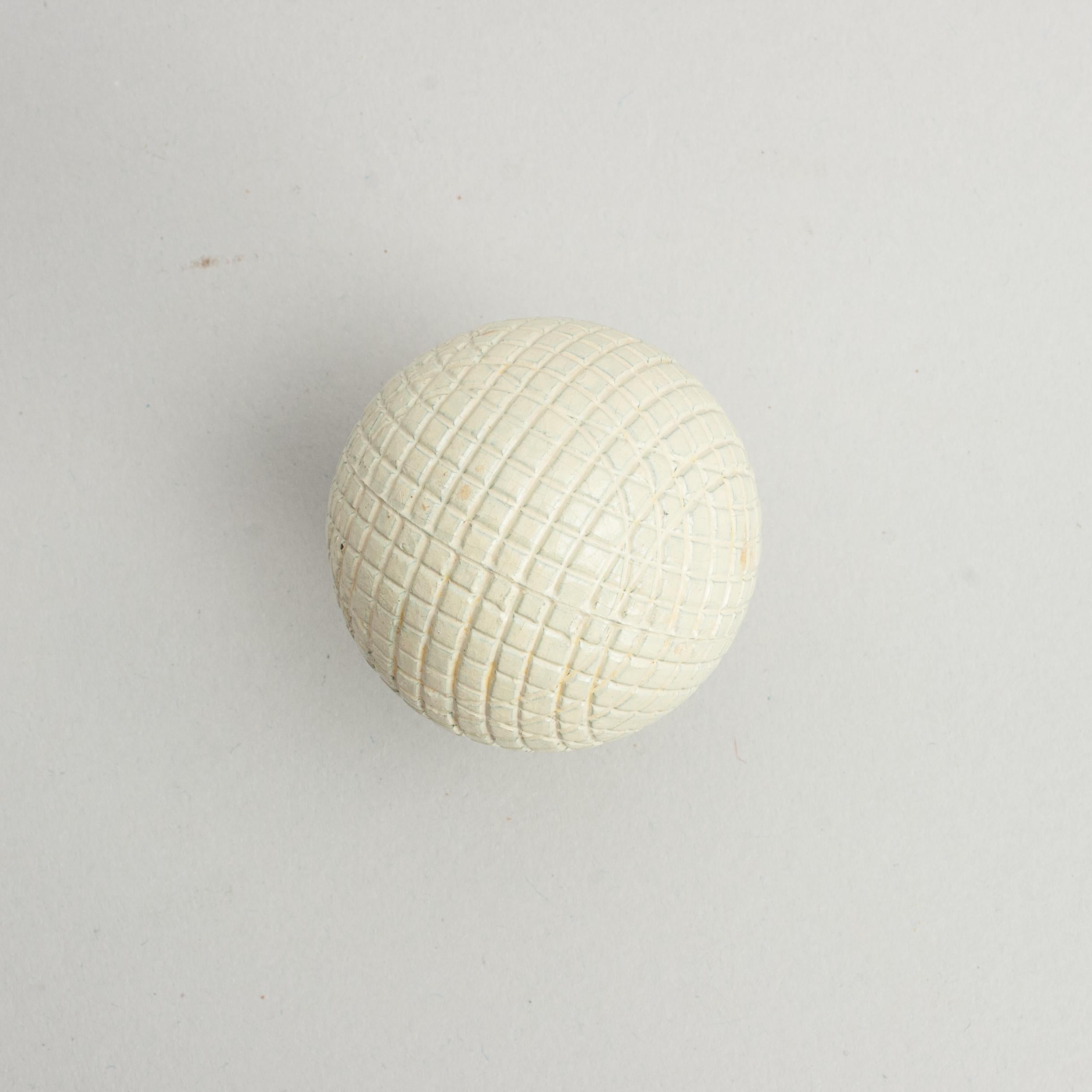 British Antique, Unused Golf Ball, Gutta Percha For Sale