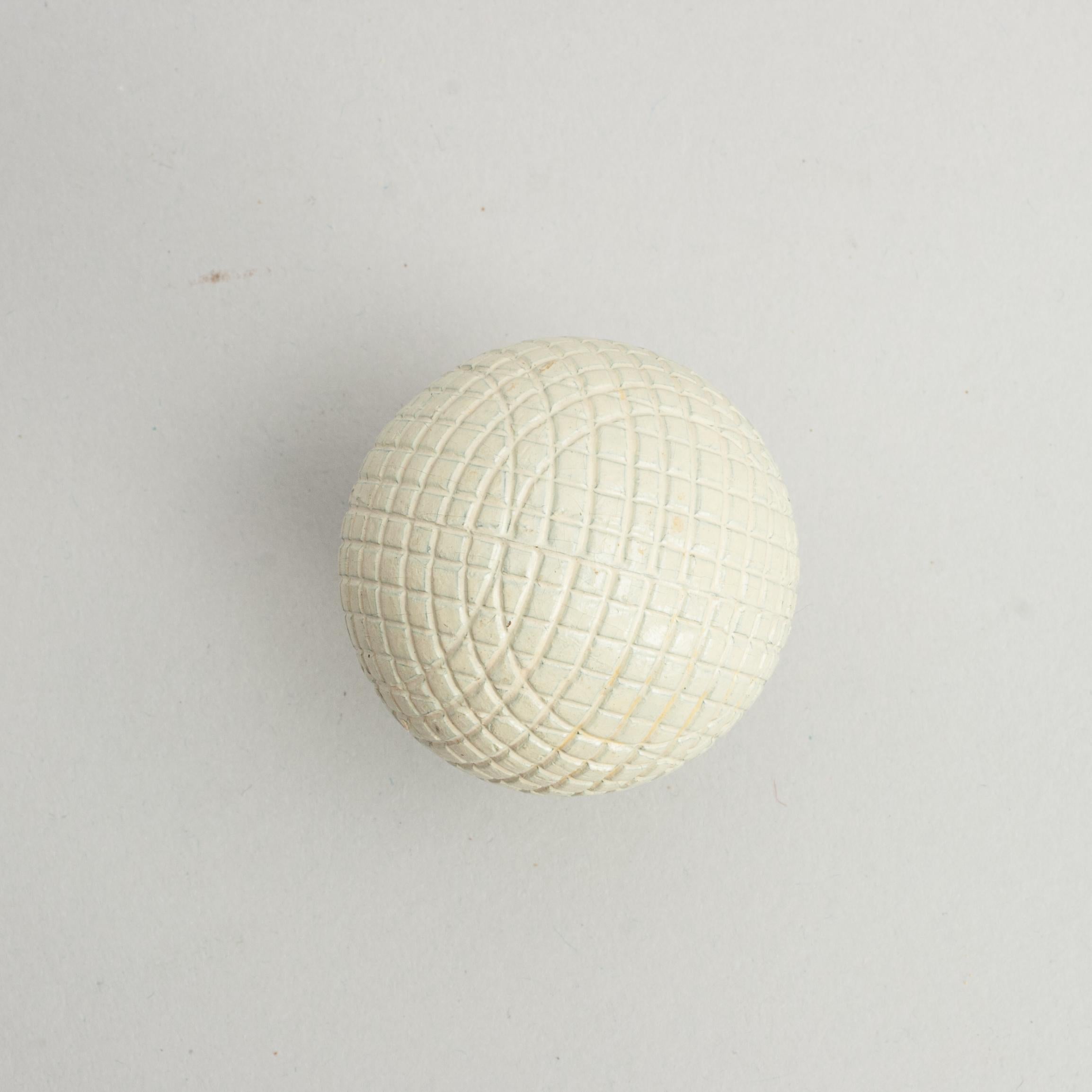 Antique, Unused Golf Ball, Gutta Percha In Excellent Condition For Sale In Oxfordshire, GB