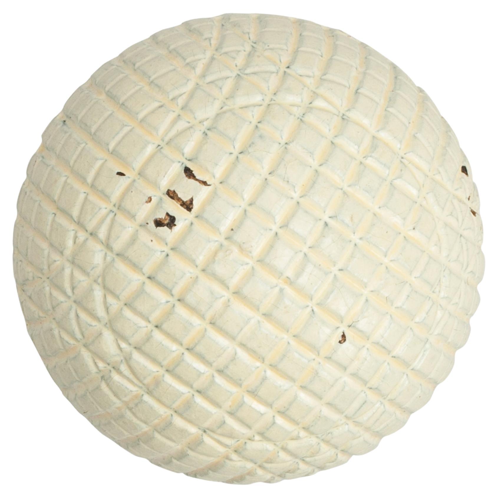 Antique Gutta Percha Golf Ball, 'Woodley Flier' at 1stDibs gutta