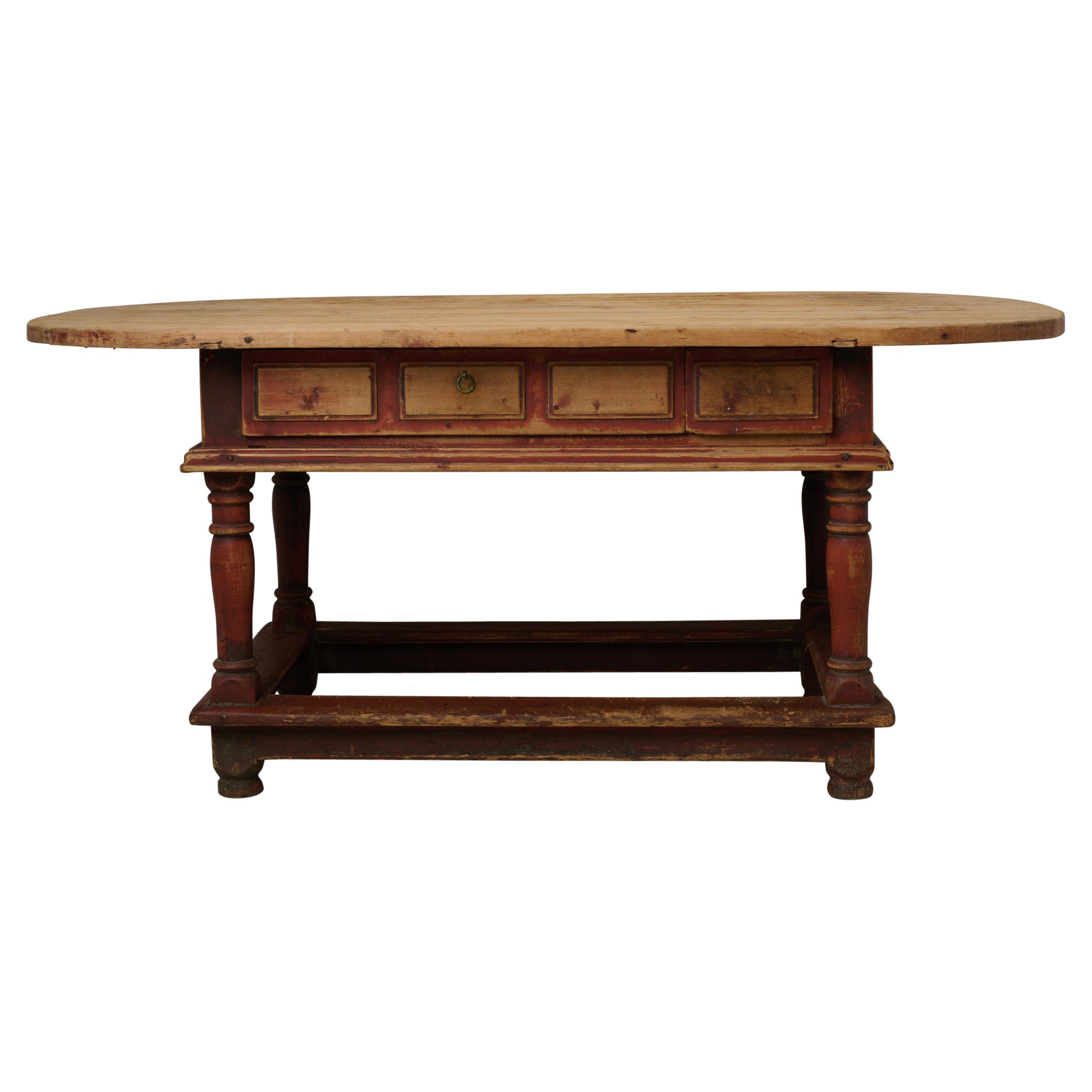Antique Unusual Centre or Wall Table with Drawers from the Baroque Period