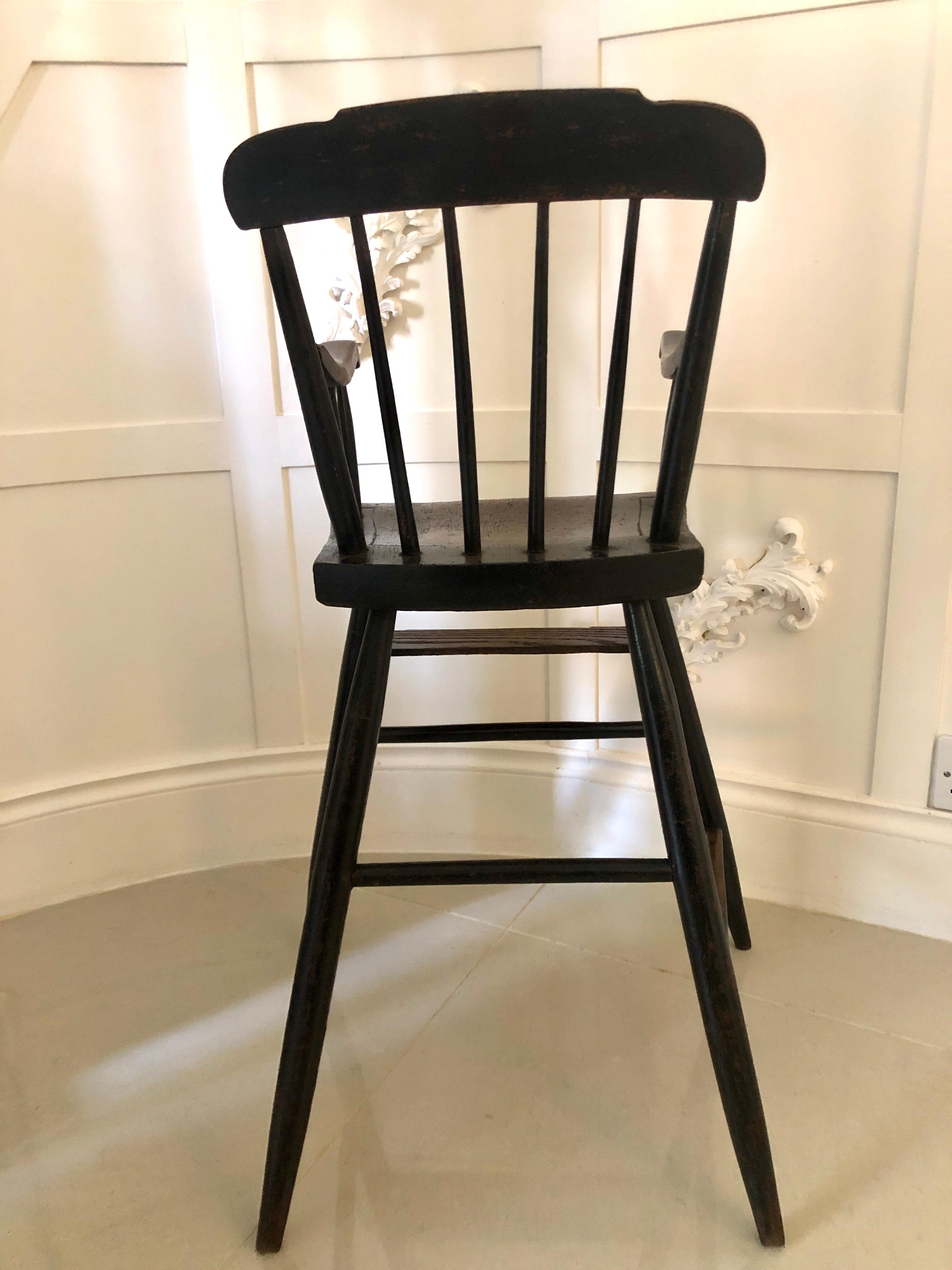 Antique Unusual Victorian Antique Baby's High Chair In Good Condition For Sale In Suffolk, GB