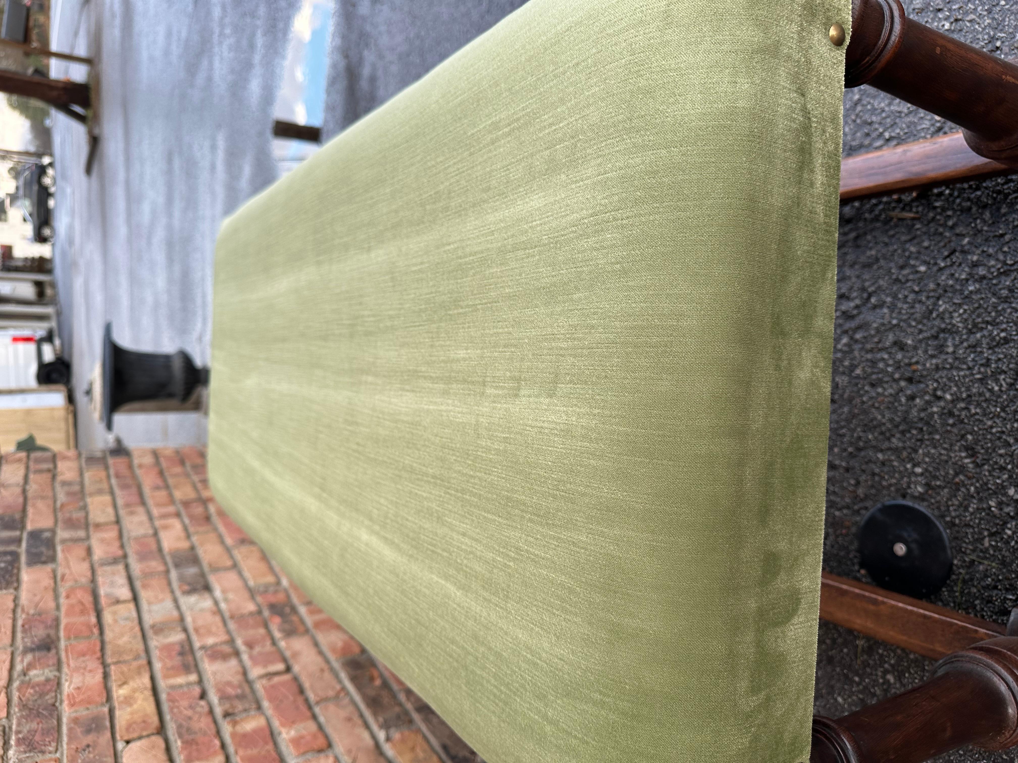 Antique Upholstered Bench In Good Condition For Sale In Nashville, TN