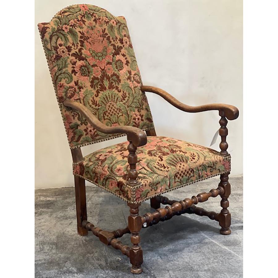 Upholstery Antique Upholstered Chair, Early 18th Century, FR-0056 For Sale