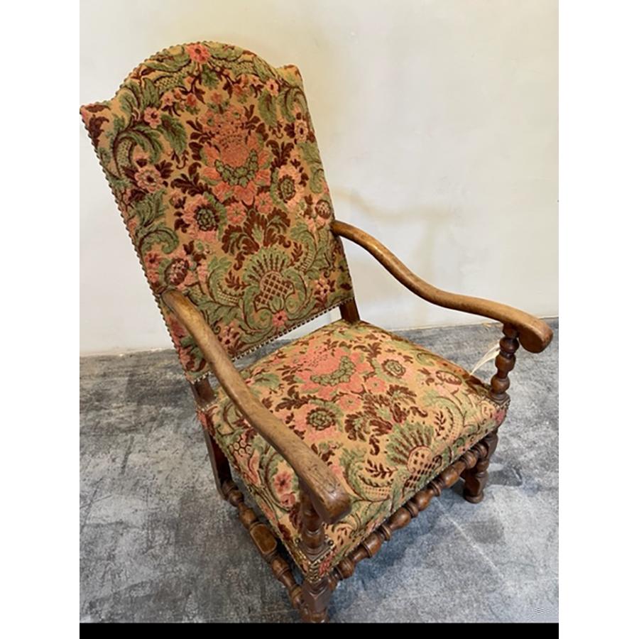 Antique Upholstered Chair, Early 18th Century, FR-0056 For Sale 1