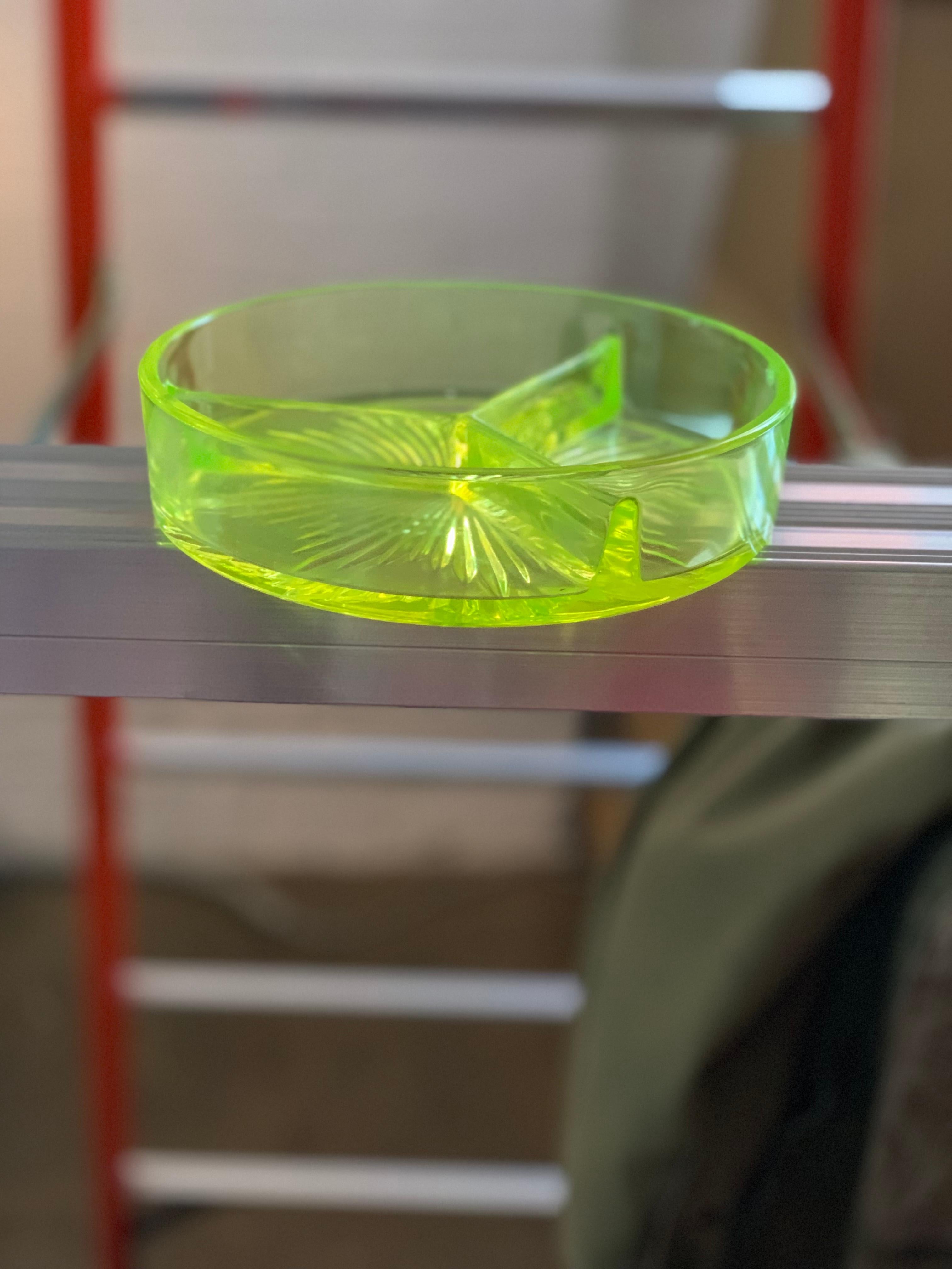 uranium glass platter