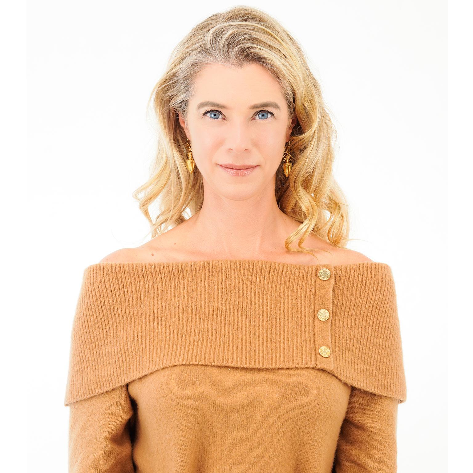 Boucles d'oreilles antiques à motif d'urne Anglais en vente 6