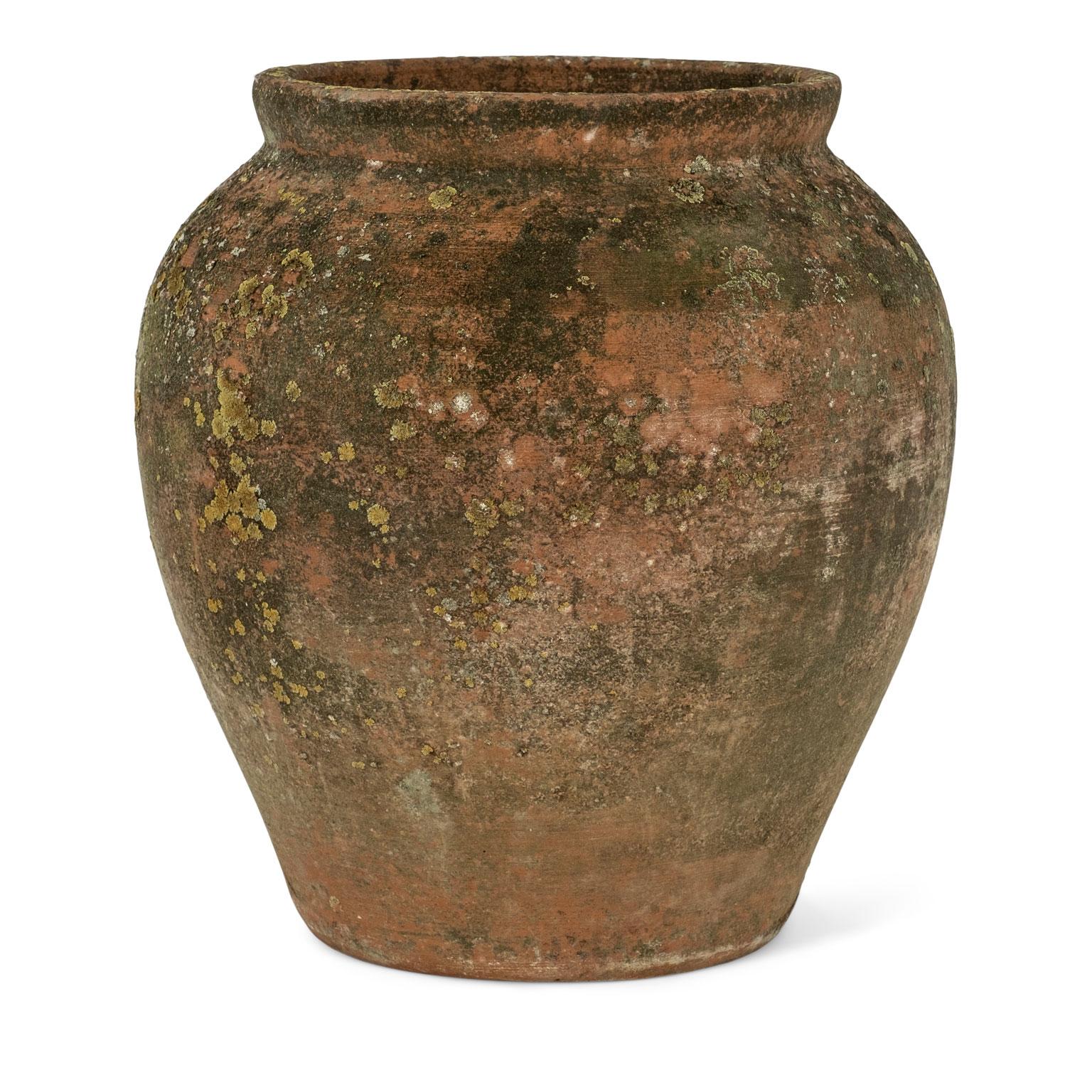 Antique urn-shape terracotta pot. Five available (see last image). Sold individually and priced $1,200 each.