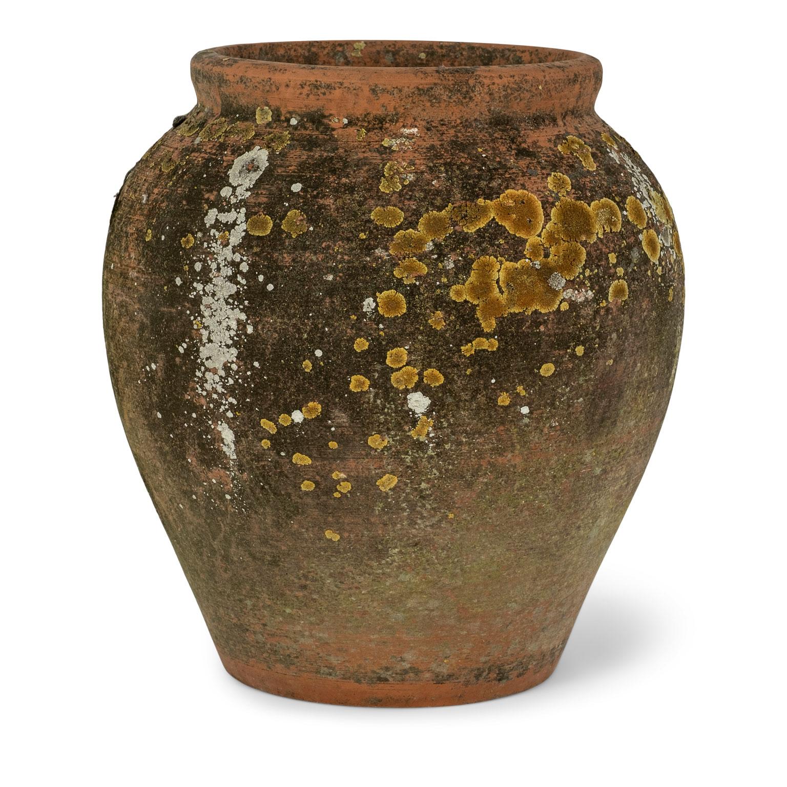 Antique urn-shape terracotta pot. Three available (see last image). Sold individually and priced $1,200 each.