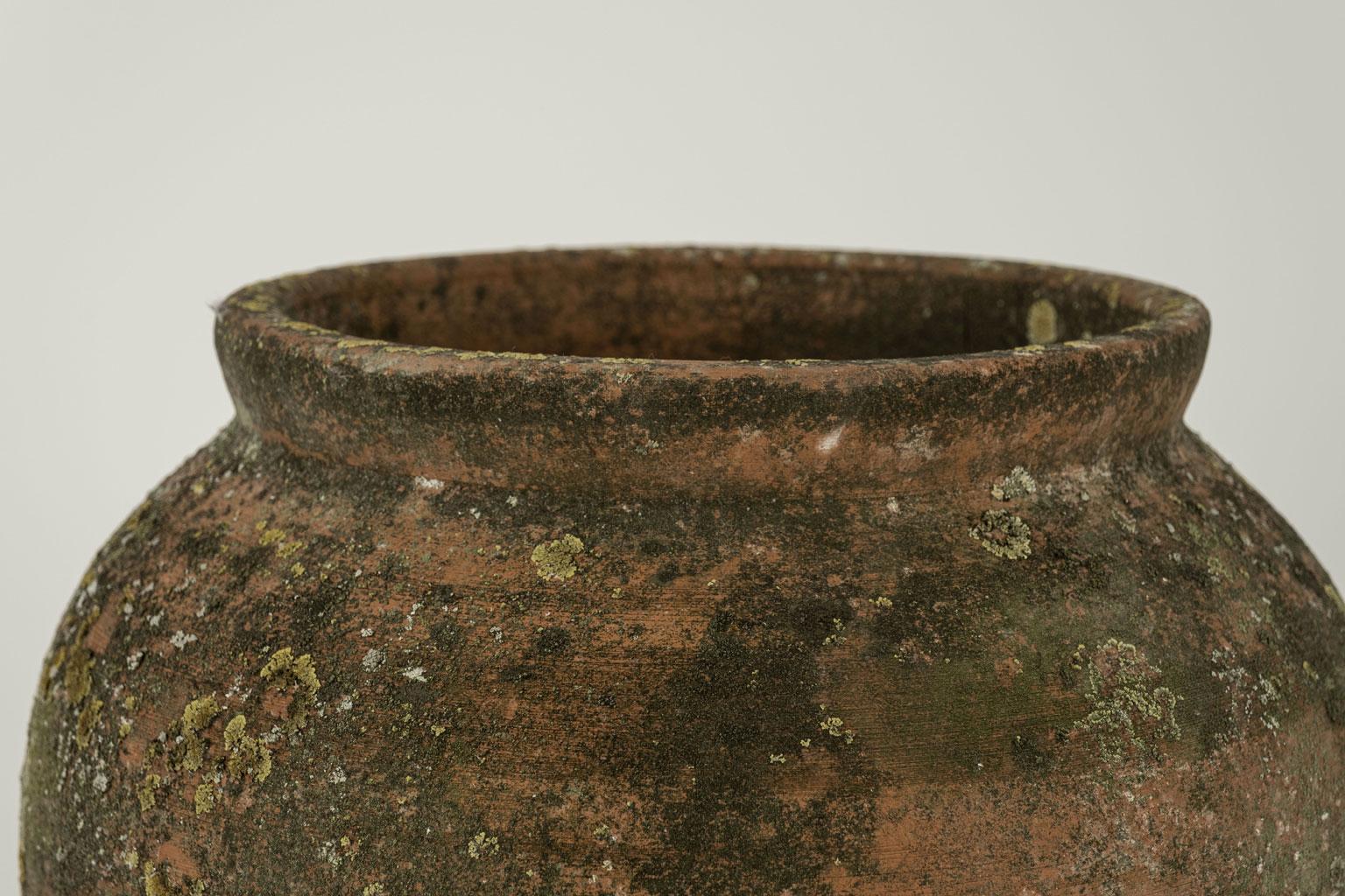 French Provincial Antique Urn-Shape Terracotta Pot