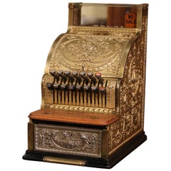 Antique US Nickel and Bronze National Cash Register 1344387 circa 1915