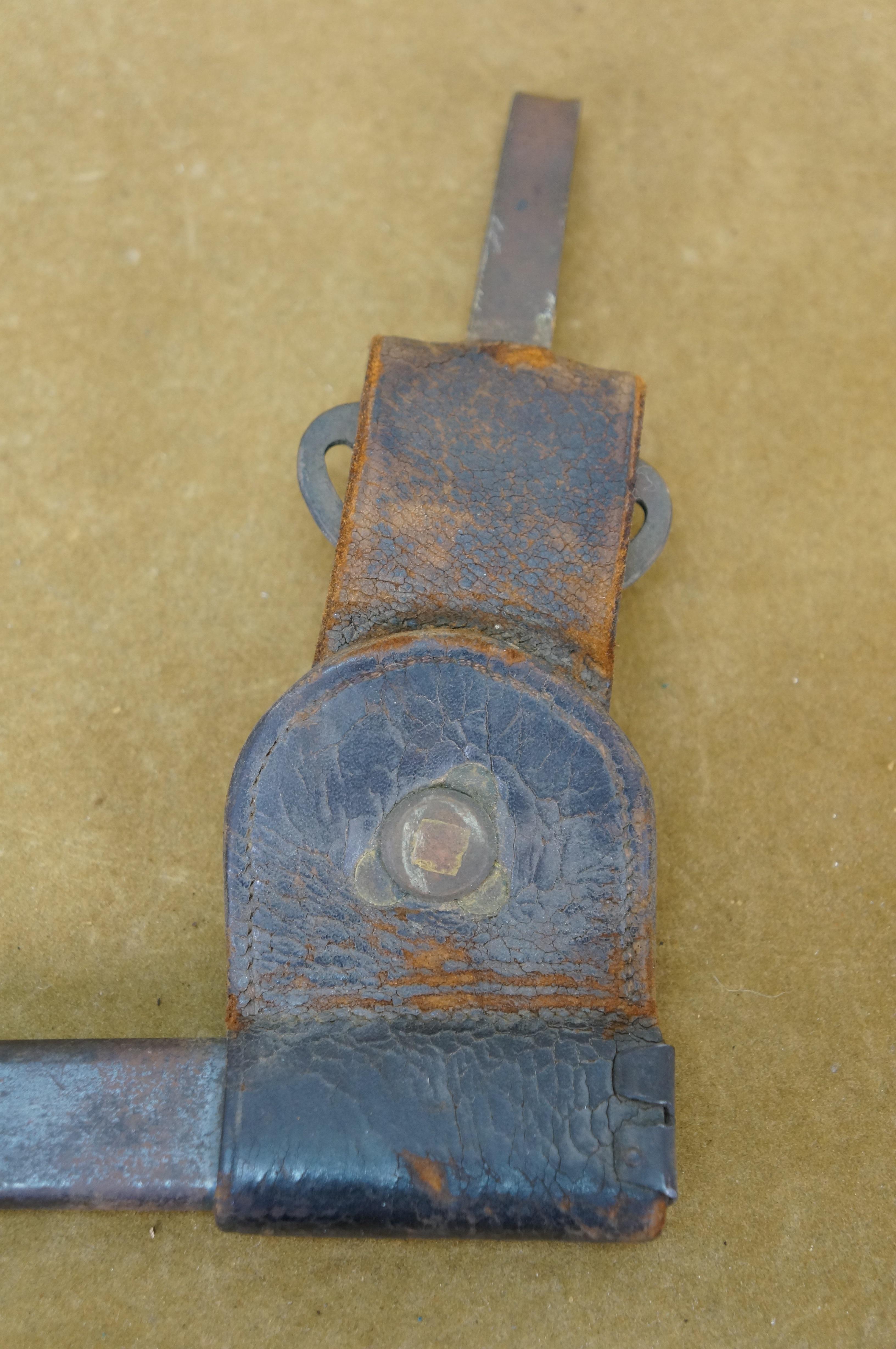 Vaina de bayoneta para fusil Trapdoor Springfield M1873 antiguo 21,5