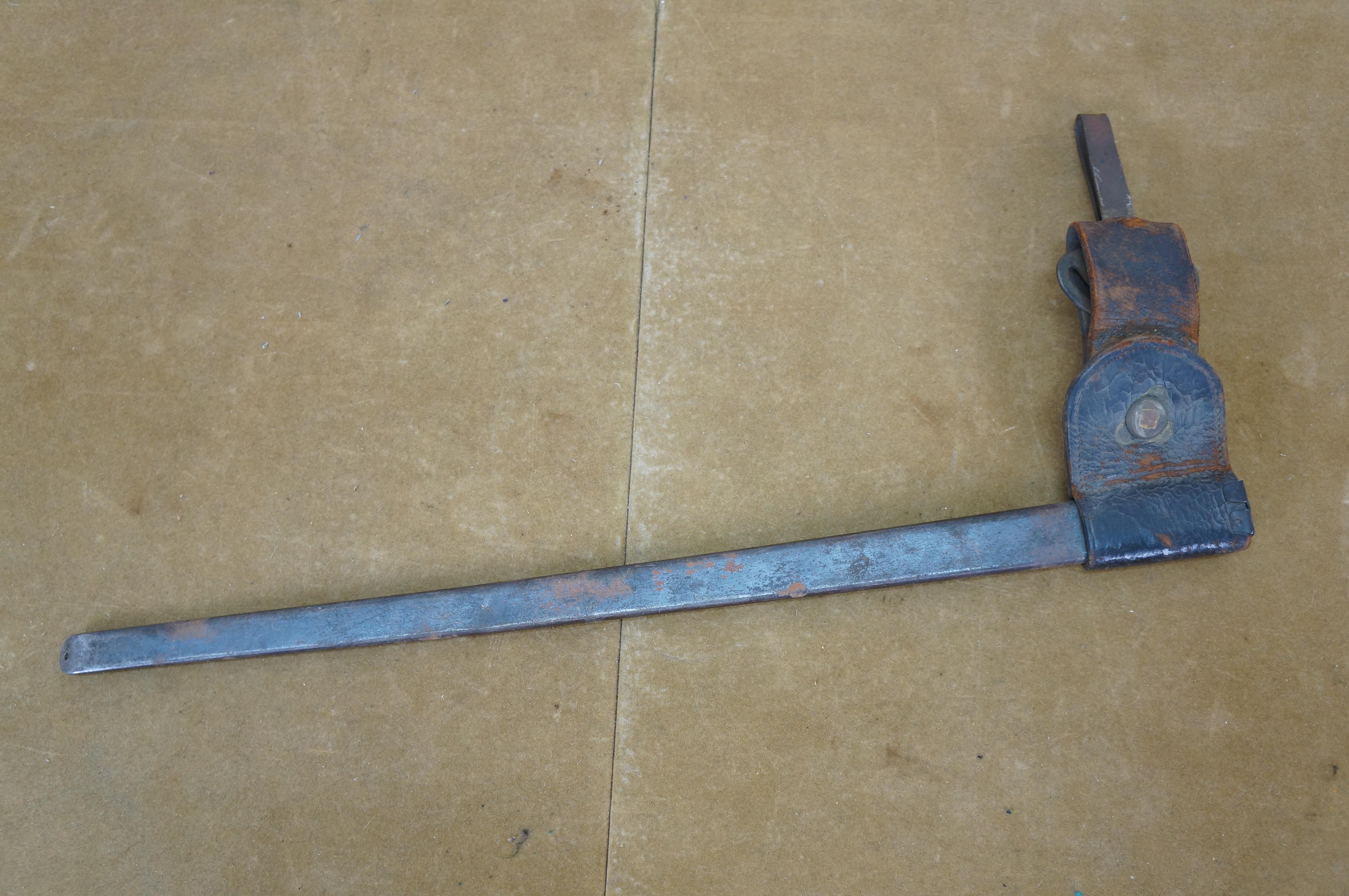 Vaina de bayoneta para fusil Trapdoor Springfield M1873 antiguo 21,5