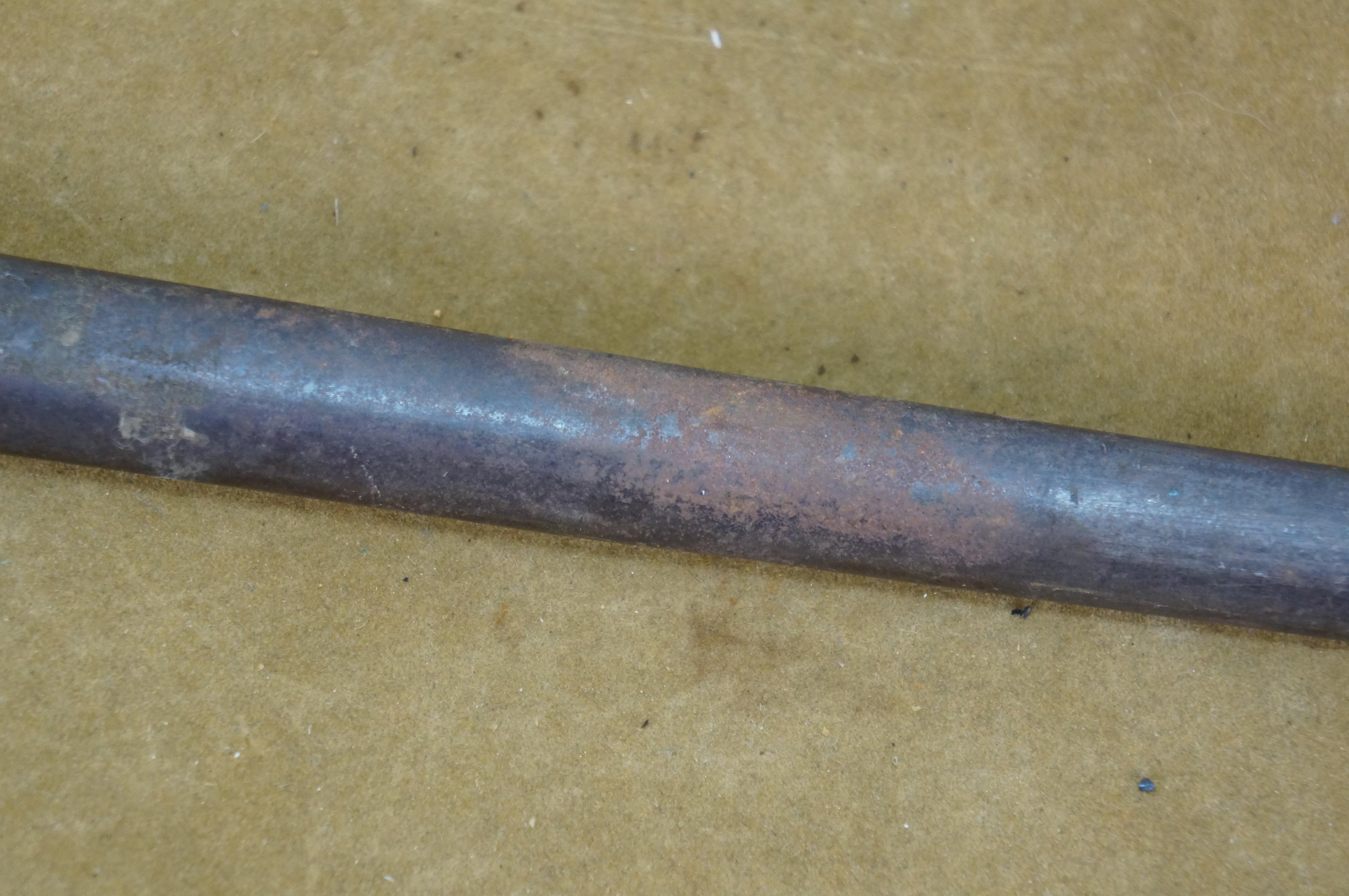 Vaina de bayoneta para fusil Trapdoor Springfield M1873 antiguo 21,5