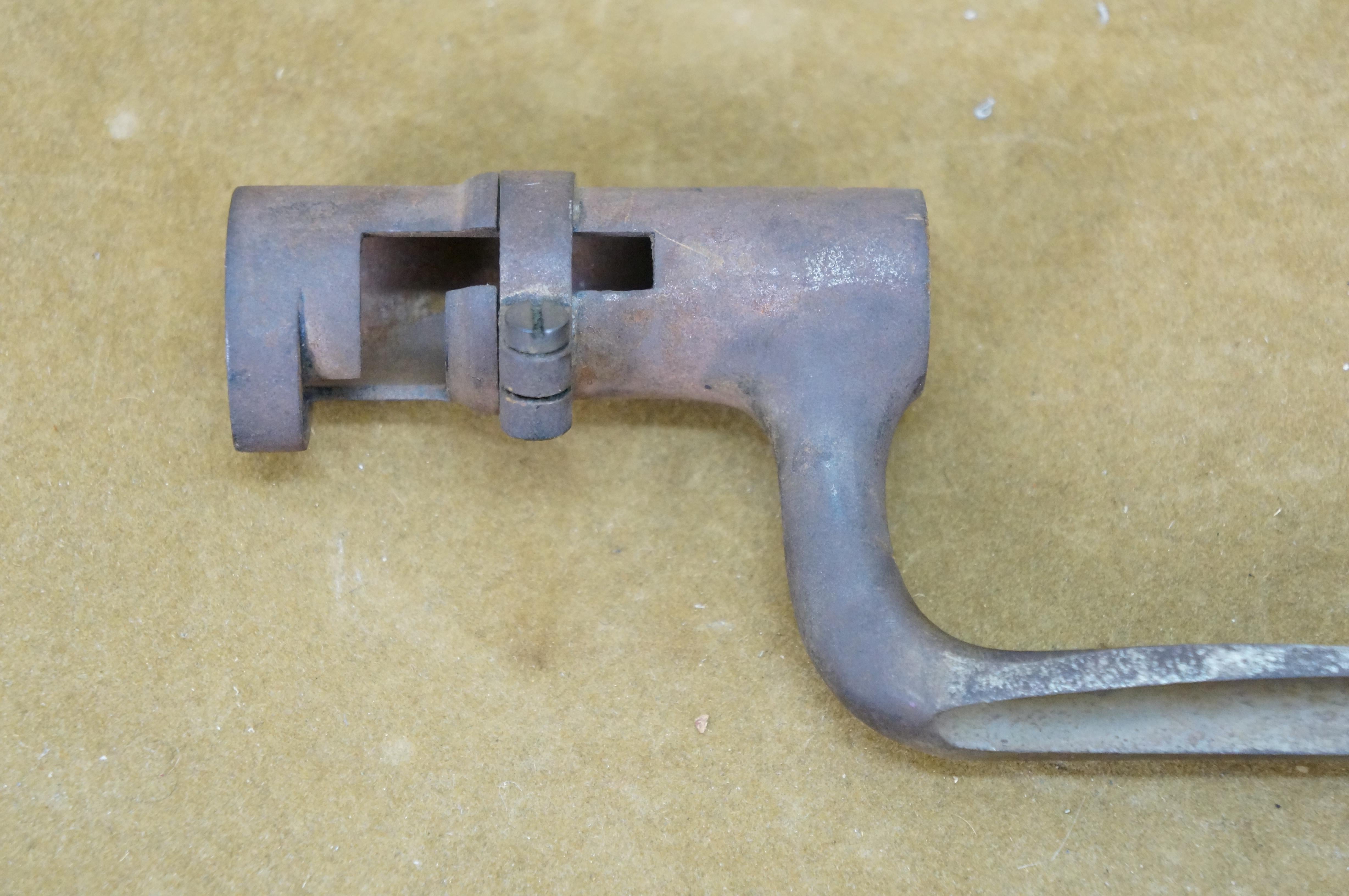 Vaina de bayoneta para fusil Trapdoor Springfield M1873 antiguo 21,5