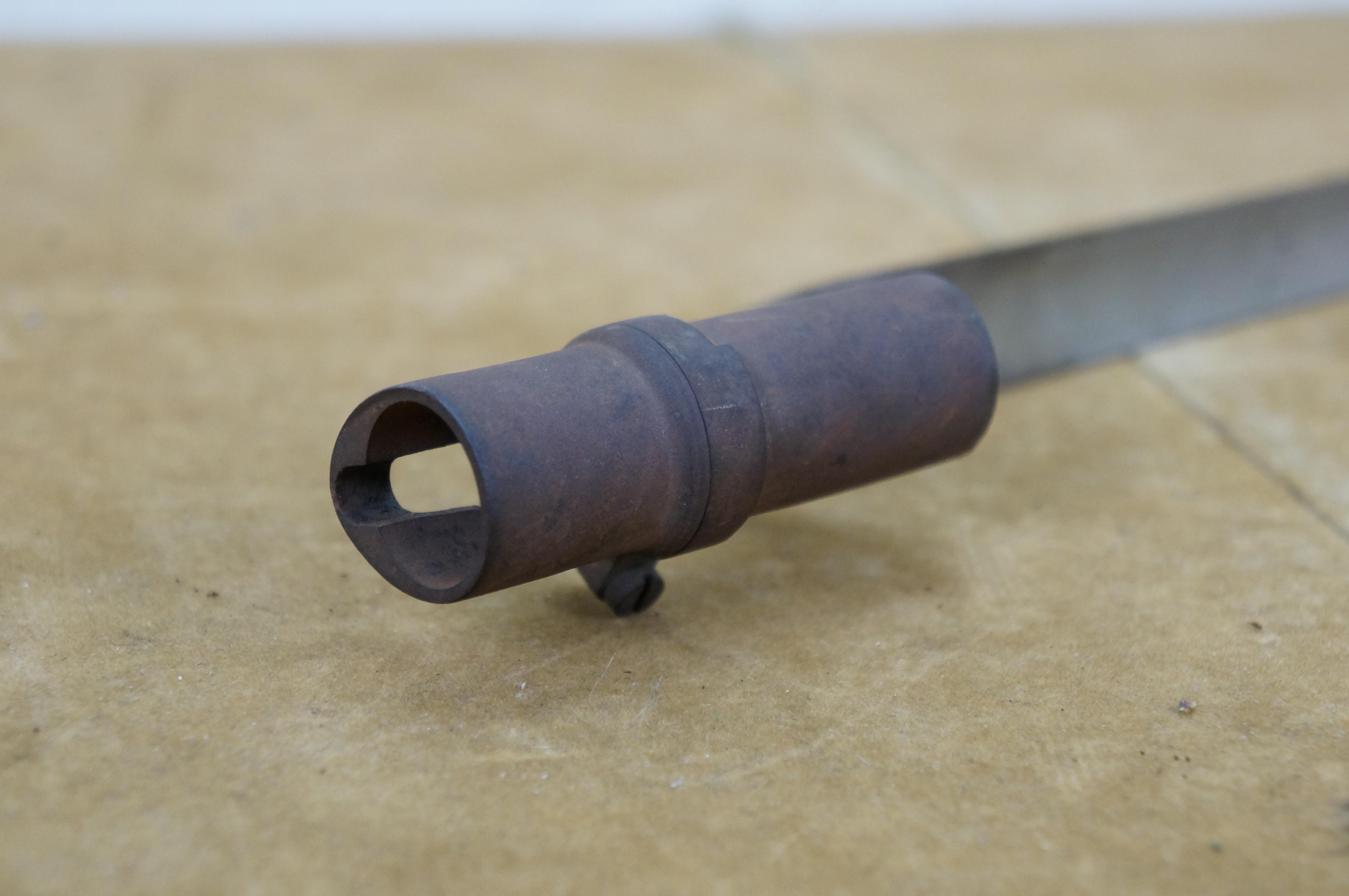 Vaina de bayoneta para fusil Trapdoor Springfield M1873 antiguo 21,5