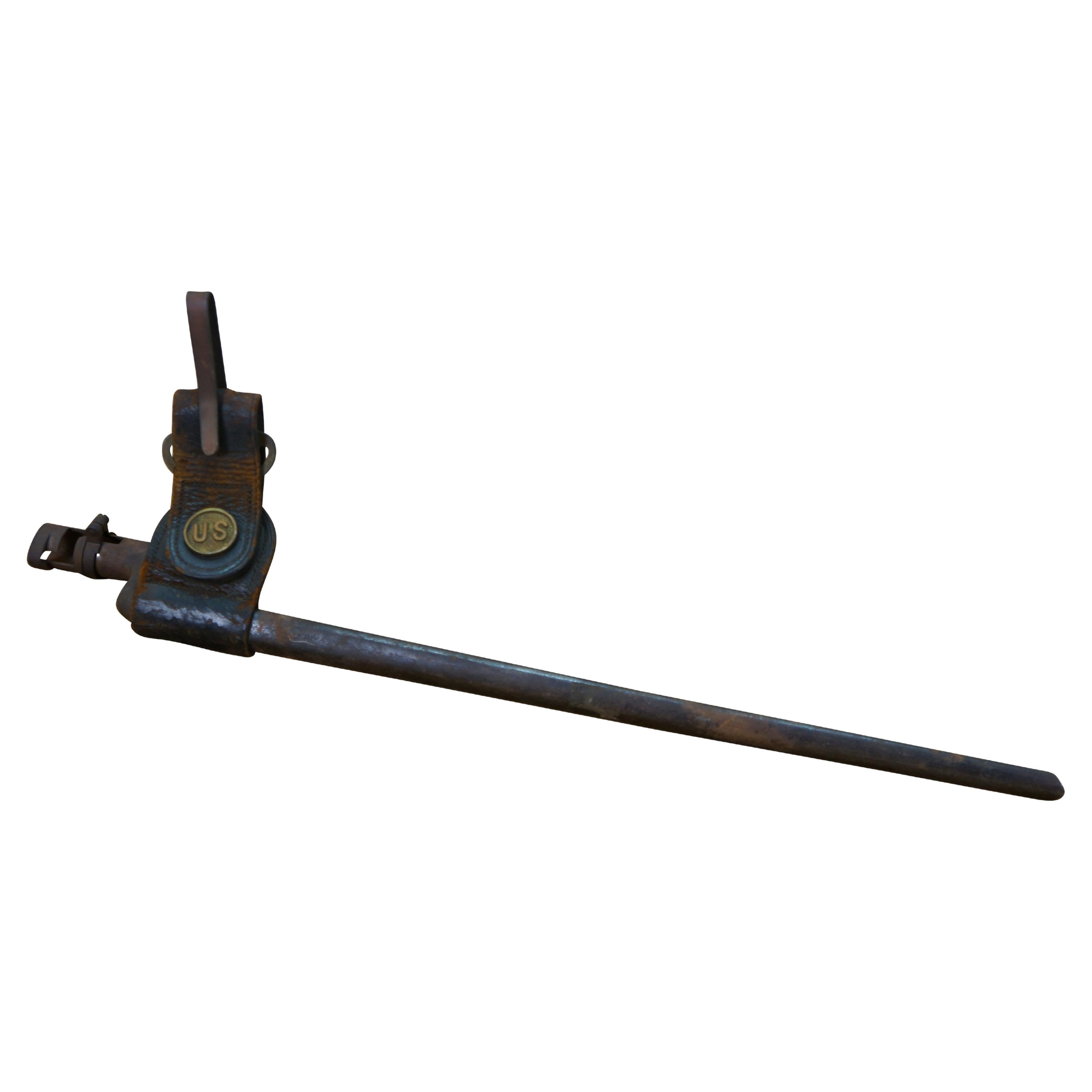Vaina de bayoneta para fusil Trapdoor Springfield M1873 antiguo 21,5" en venta