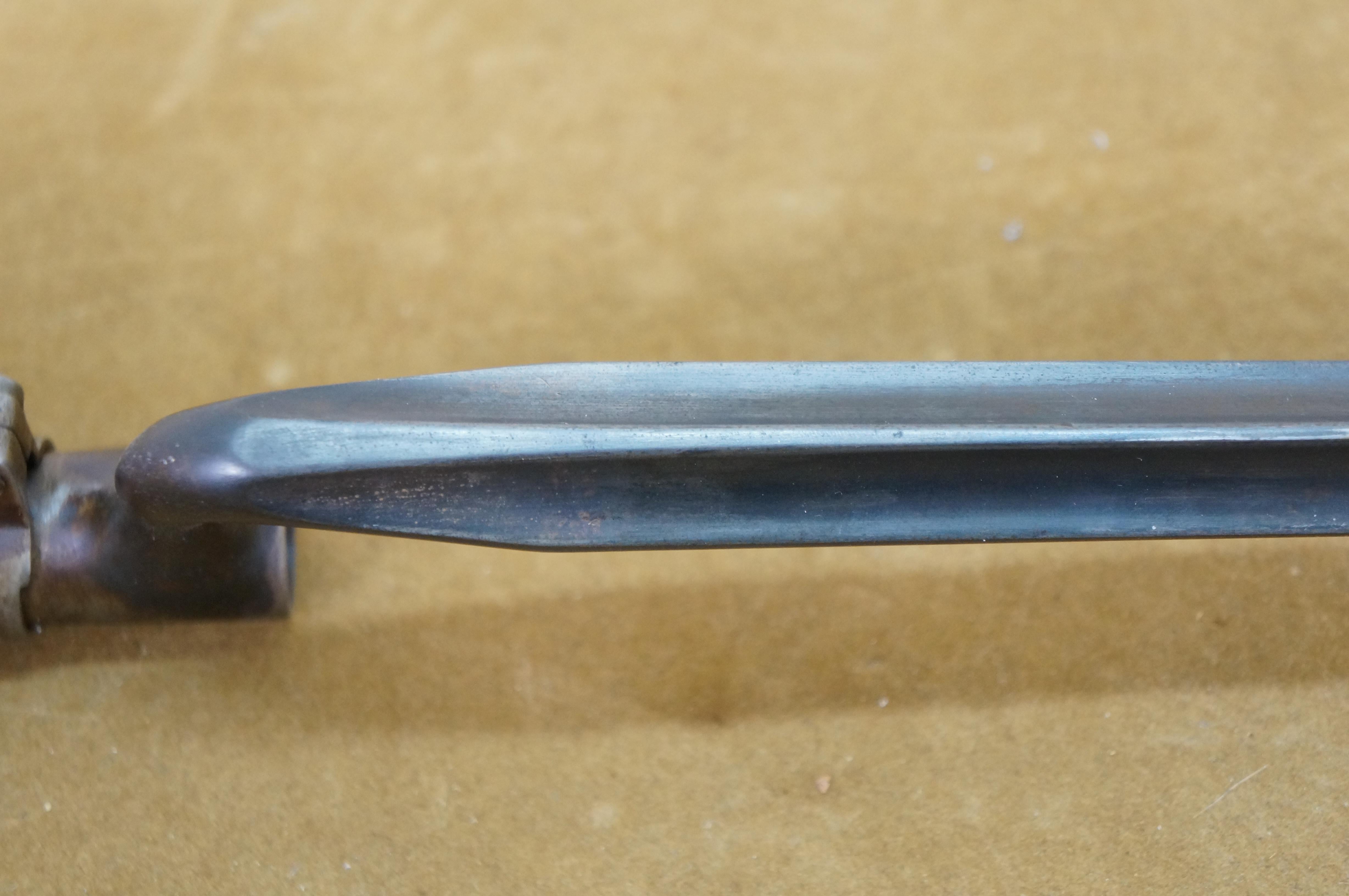 Antigua vaina de bayoneta para fusil US Trapdoor Springfield M1873 22