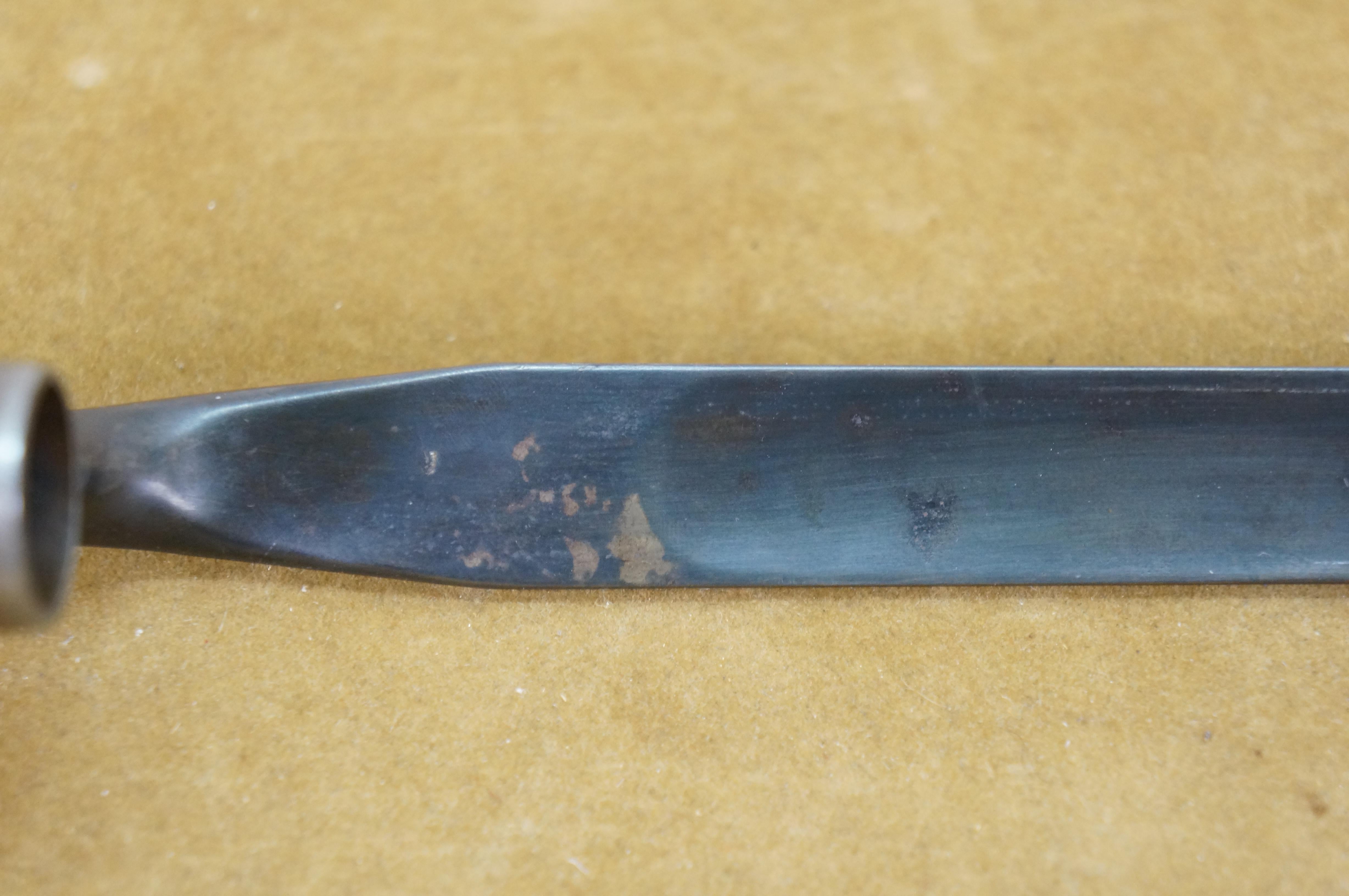 Antigua vaina de bayoneta para fusil US Trapdoor Springfield M1873 22