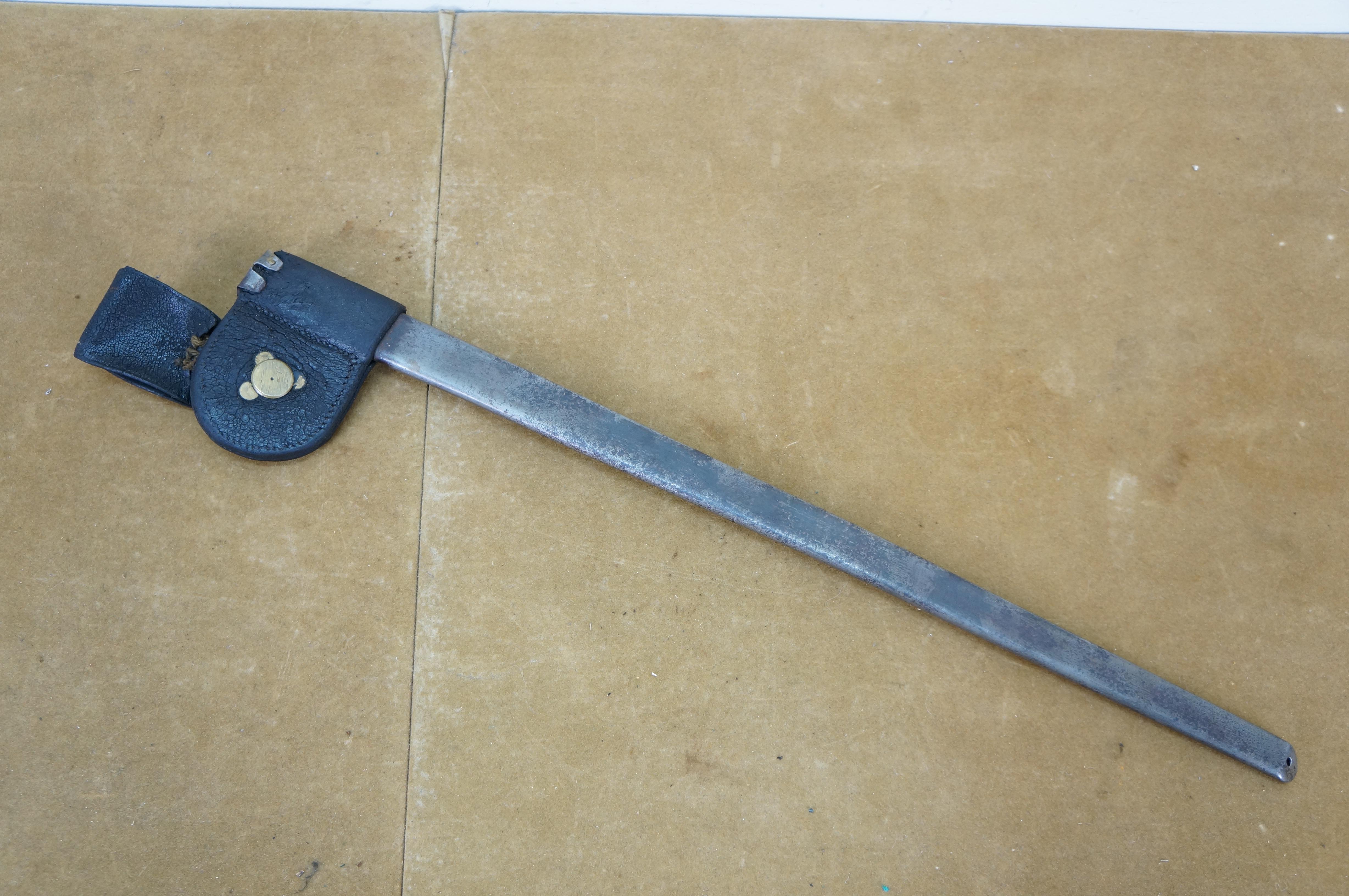 Antigua vaina de bayoneta para fusil US Trapdoor Springfield M1873 22