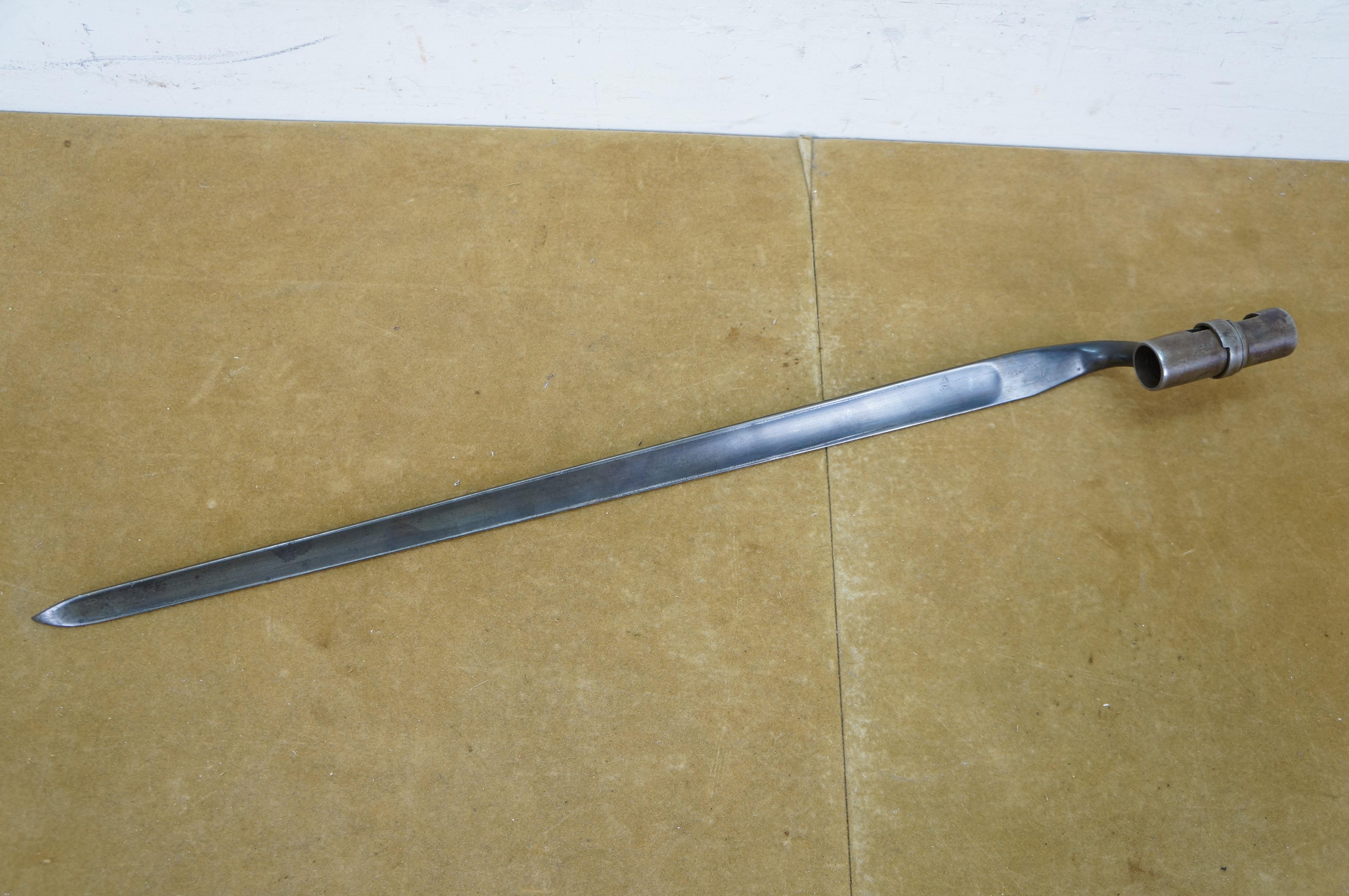 Antigua vaina de bayoneta para fusil US Trapdoor Springfield M1873 22