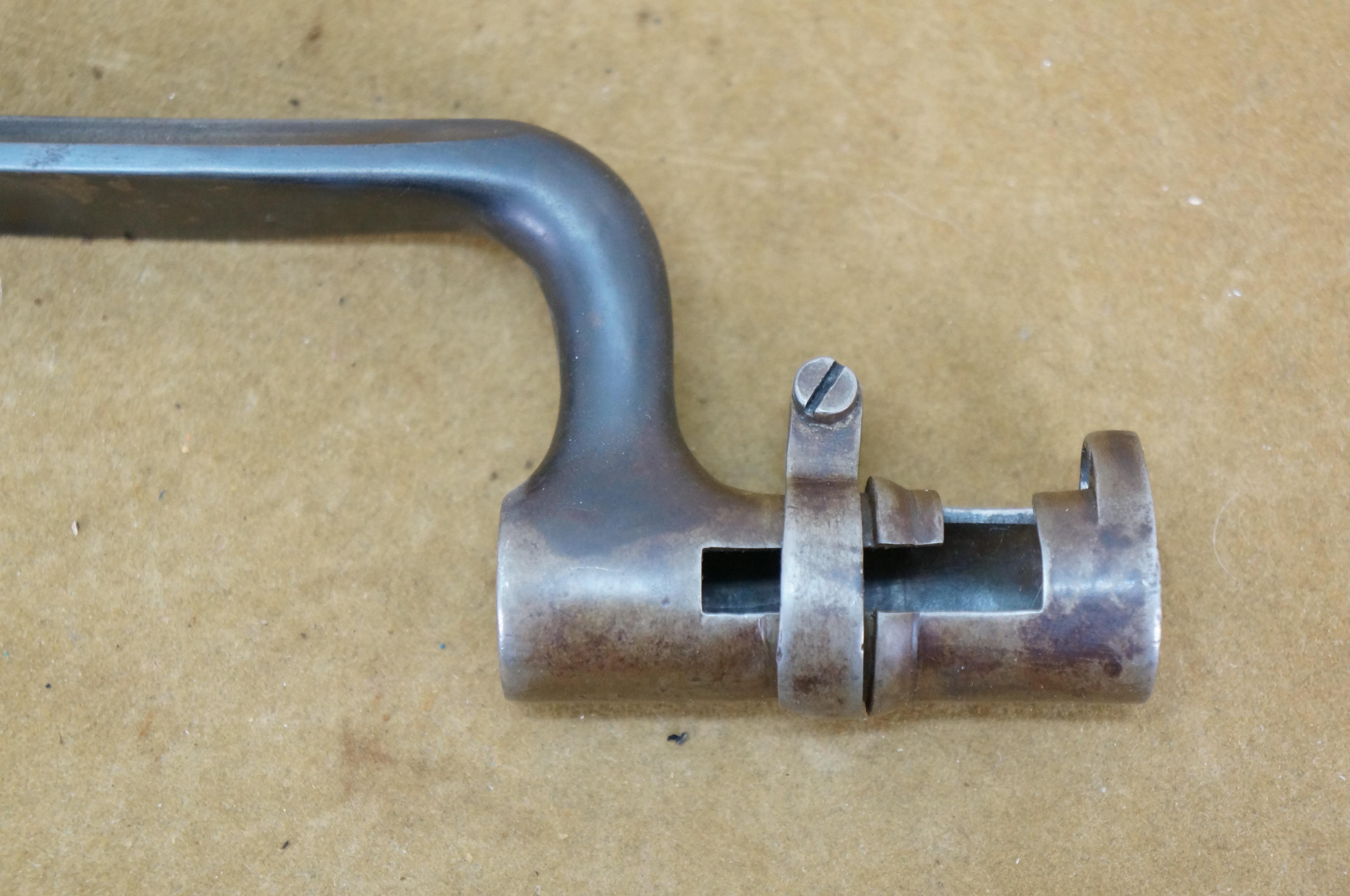 Antigua vaina de bayoneta para fusil US Trapdoor Springfield M1873 22