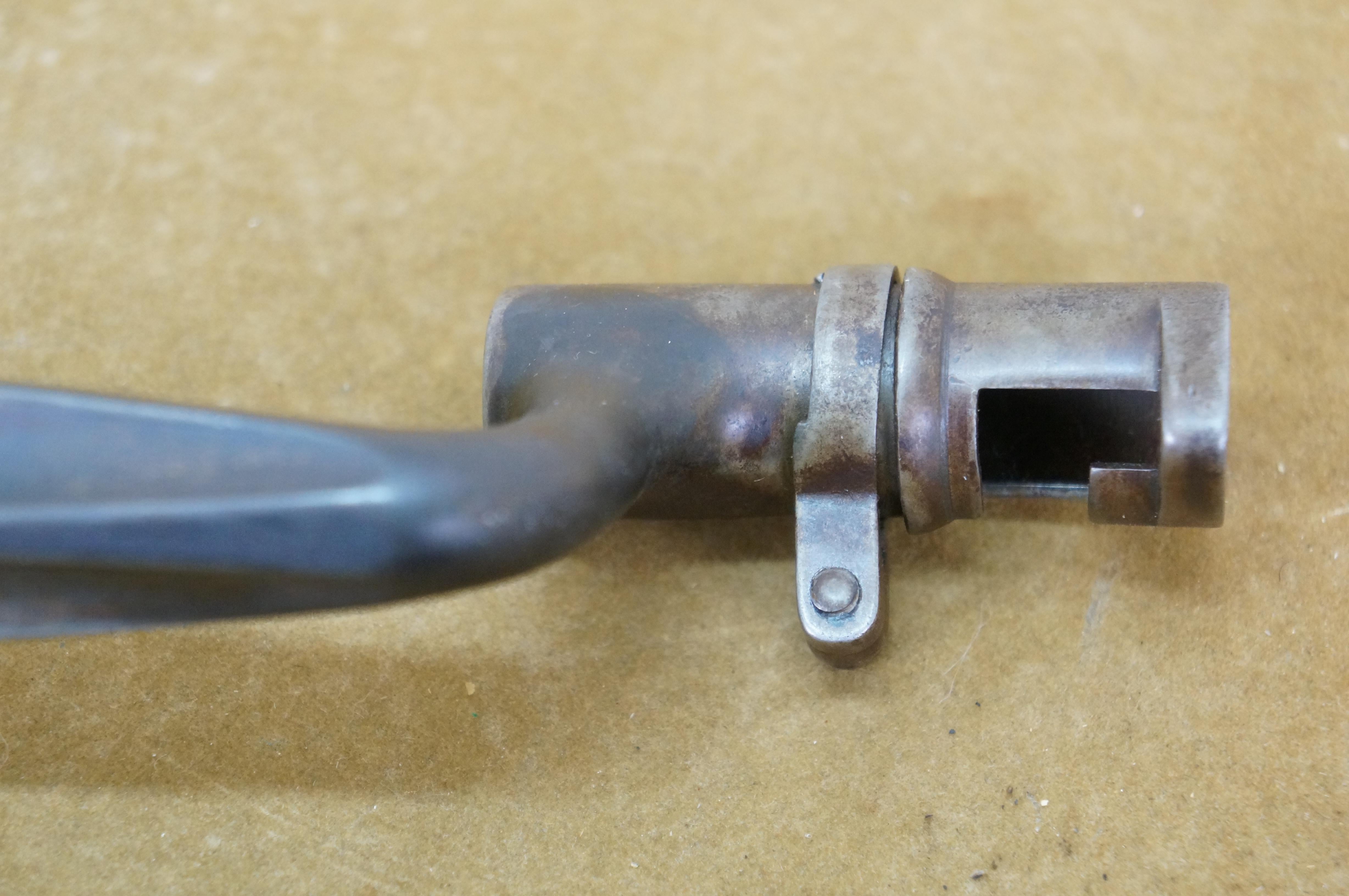 Antigua vaina de bayoneta para fusil US Trapdoor Springfield M1873 22
