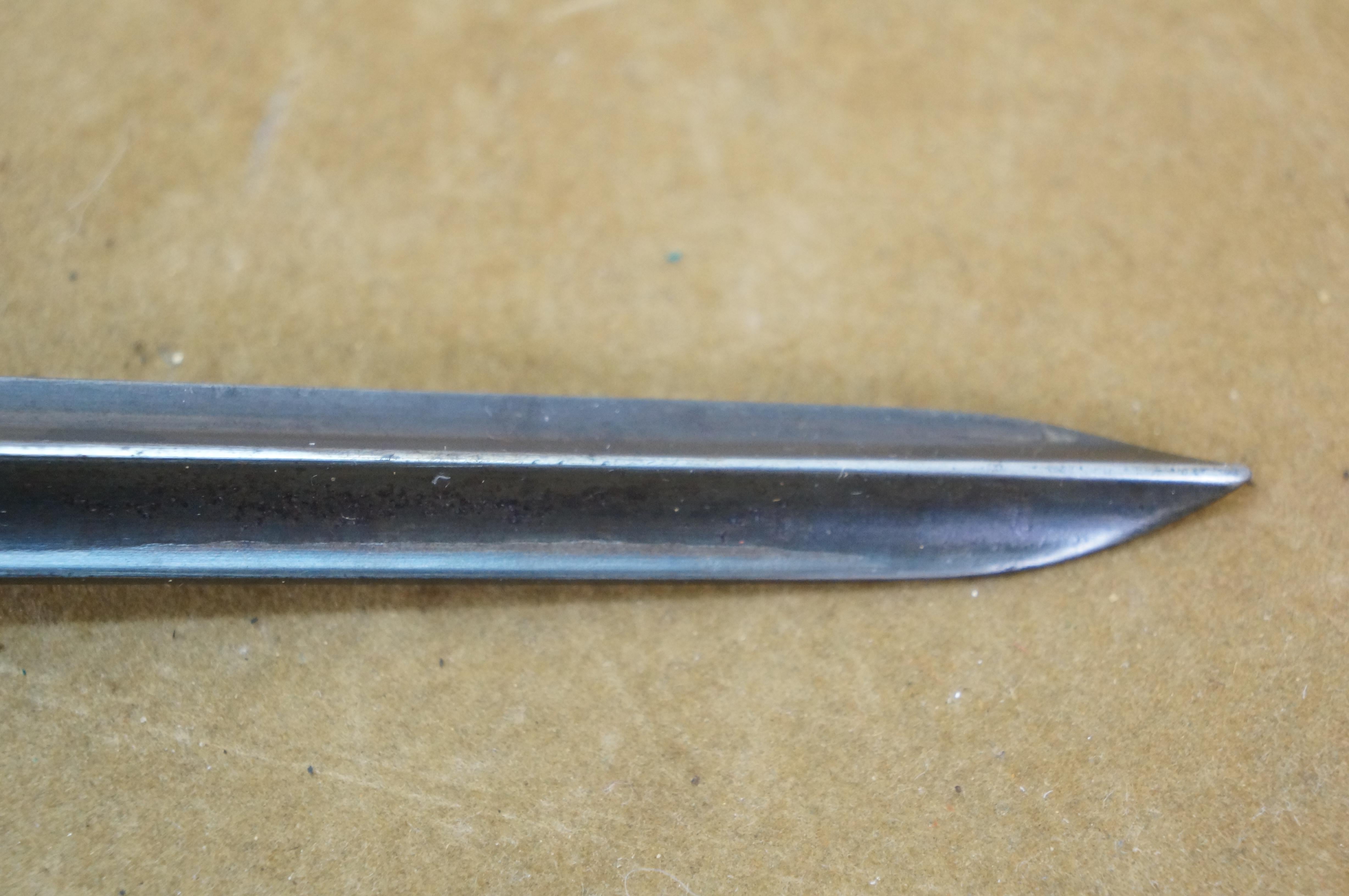 Antigua vaina de bayoneta para fusil US Trapdoor Springfield M1873 22