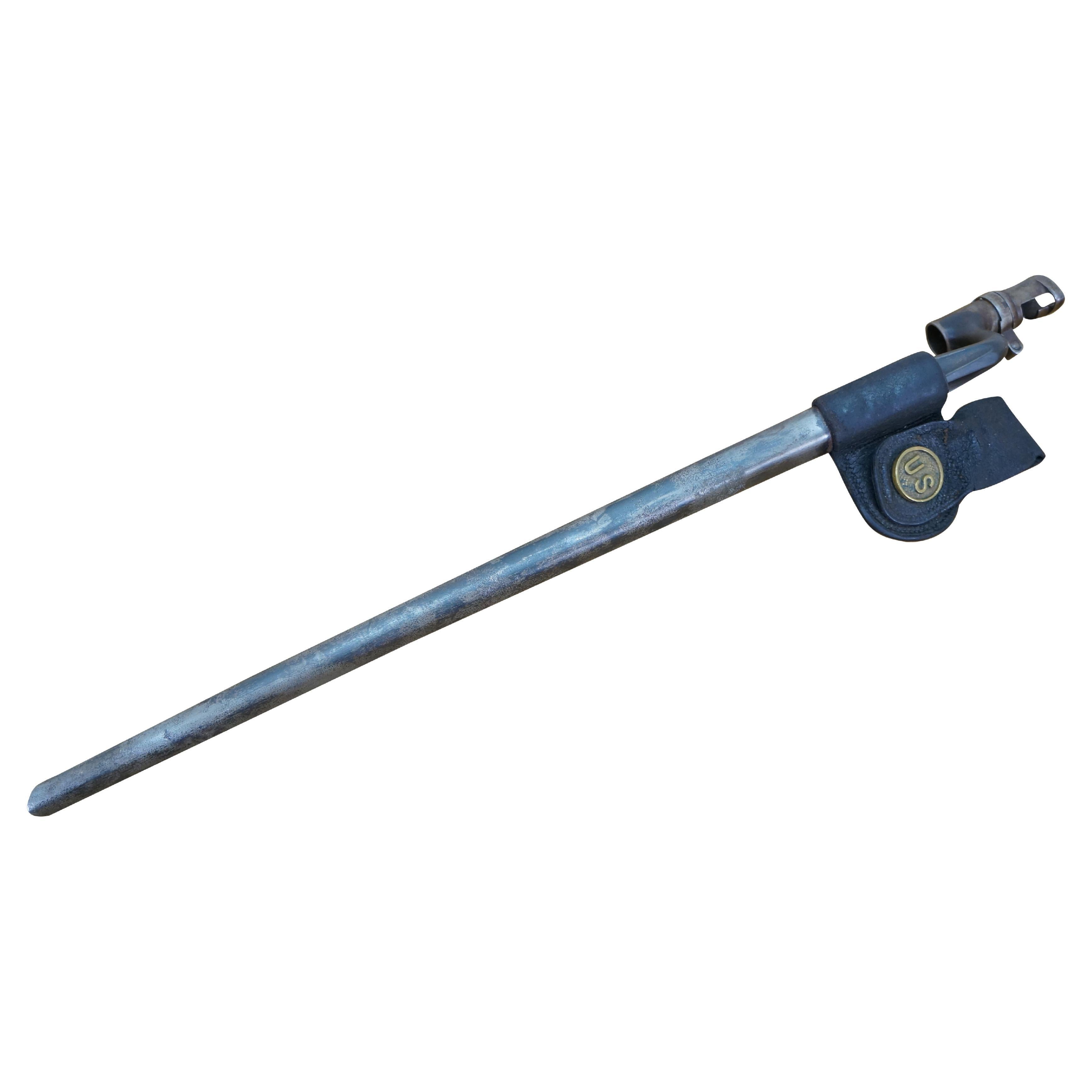 Antigua vaina de bayoneta para fusil US Trapdoor Springfield M1873 22"