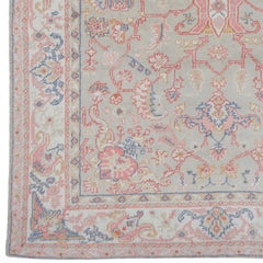 Antique Ushak Carpet - Big Size Antique Oushak Carpet