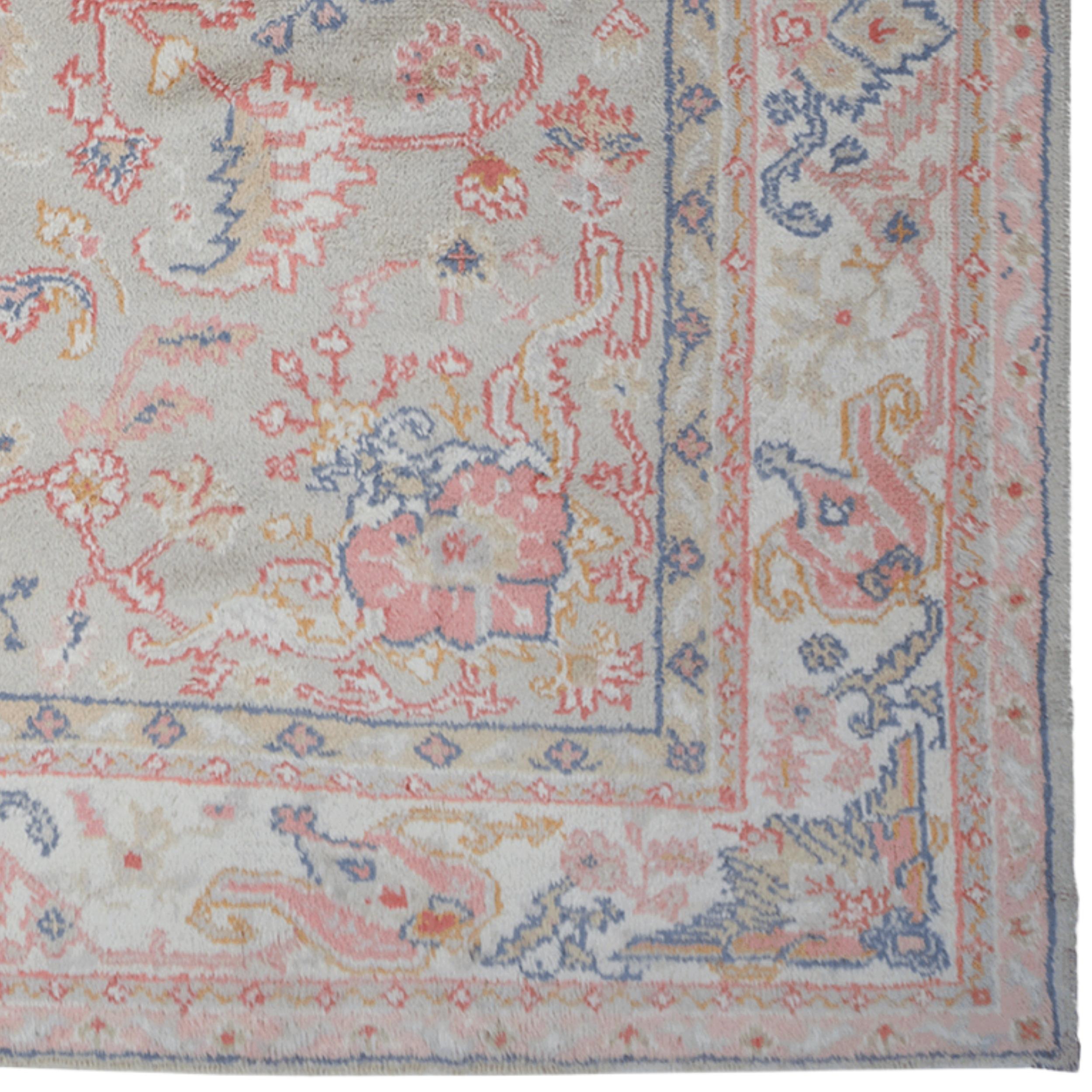 Tapis ancien d'Oushak - Tapis ancien d'Oushak de grande taille Bon état - En vente à Sultanahmet, 34