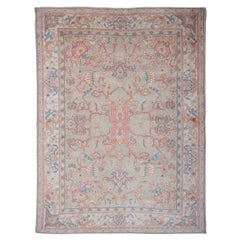 Antique Ushak Carpet - Big Size Antique Oushak Carpet