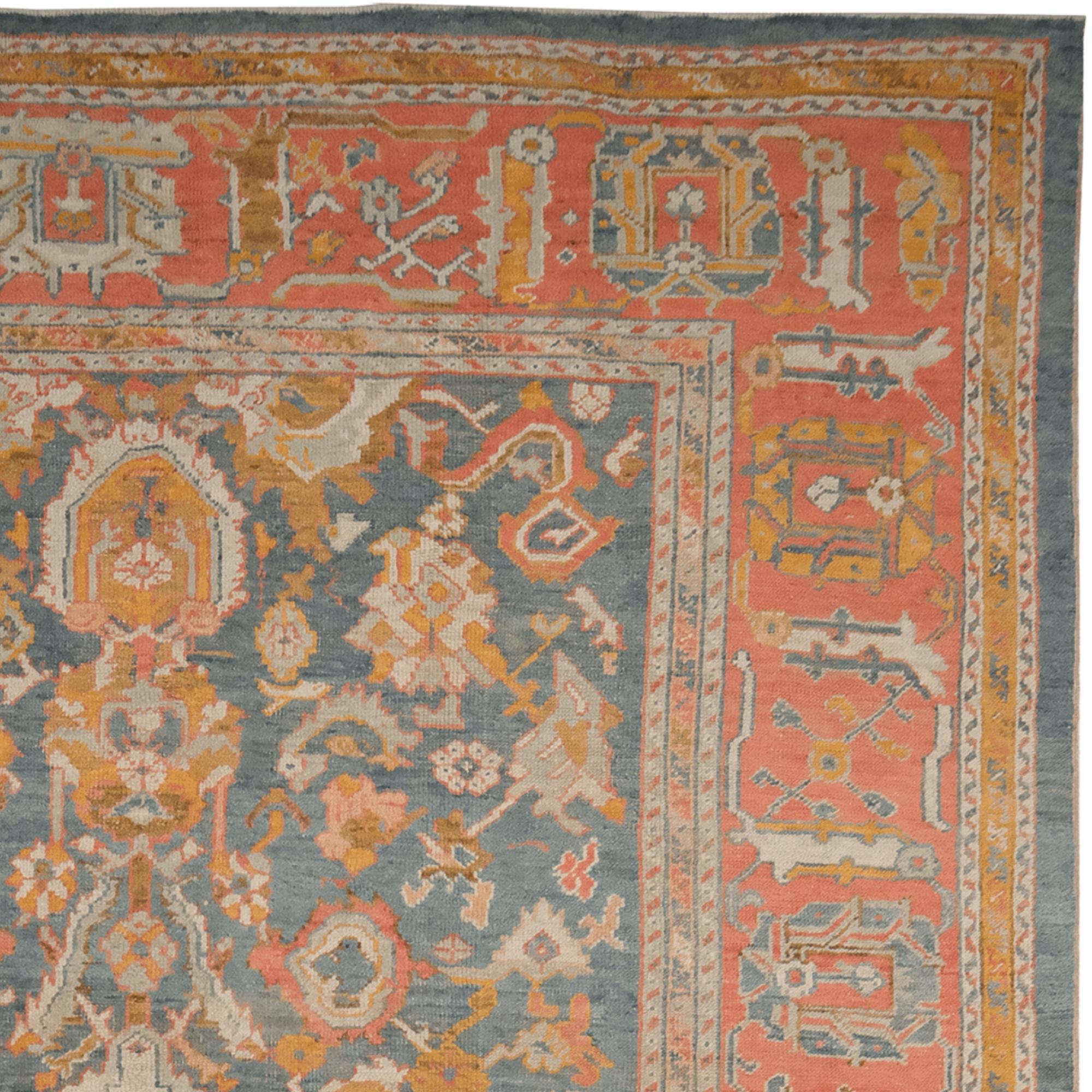 Tappeto antico Ushak - Fine del XIX secolo (1880-1900 circa) In condizioni buone in vendita a Sultanahmet, 34