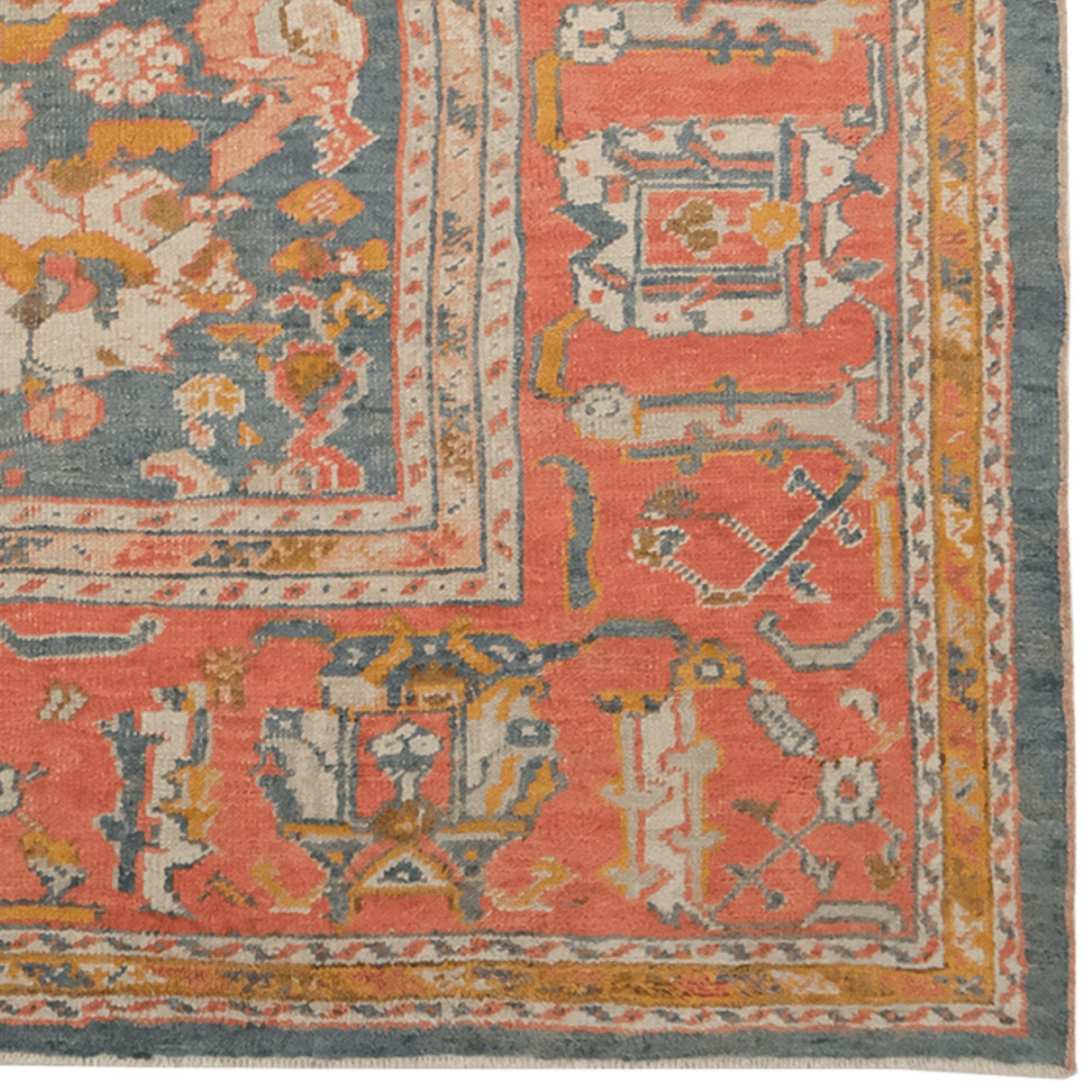 Lana Tappeto antico Ushak - Fine del XIX secolo (1880-1900 circa) in vendita