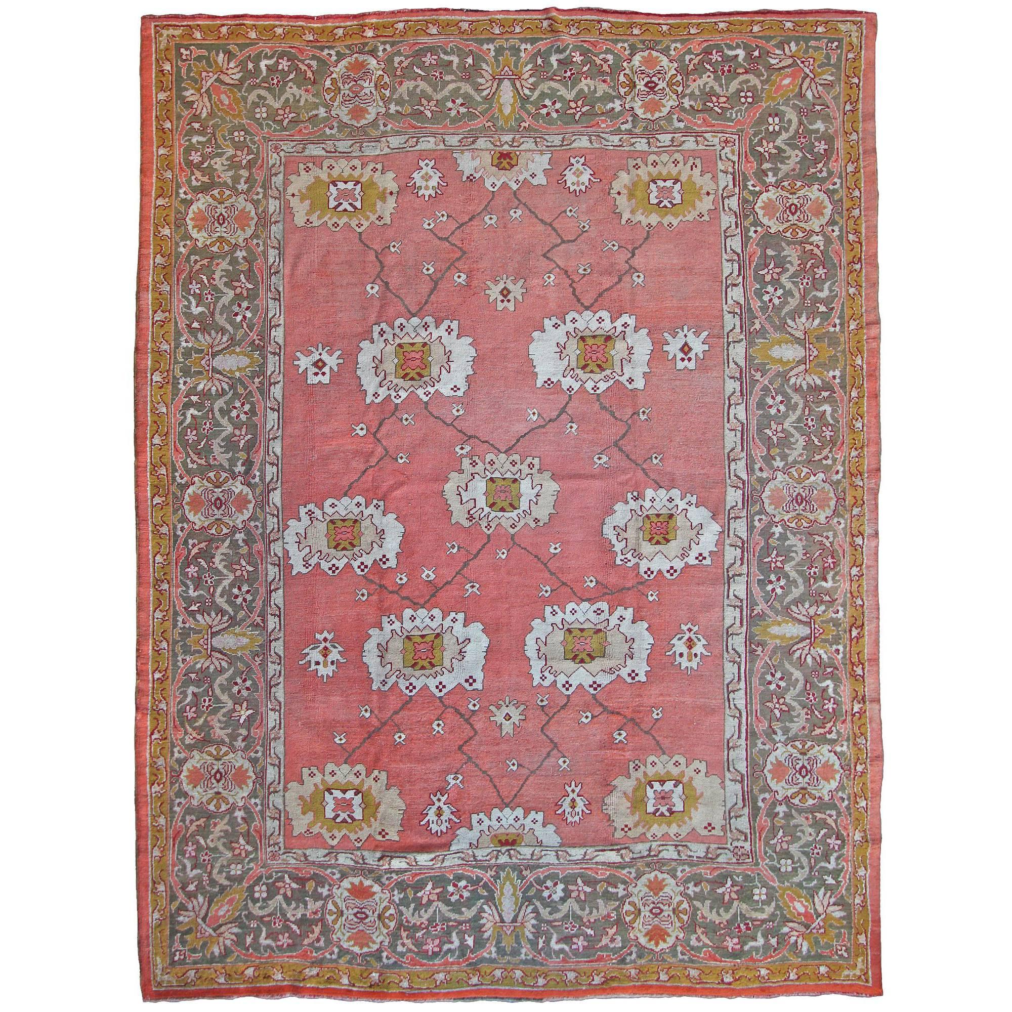 Antique Ushak Carpet, Anatolia For Sale