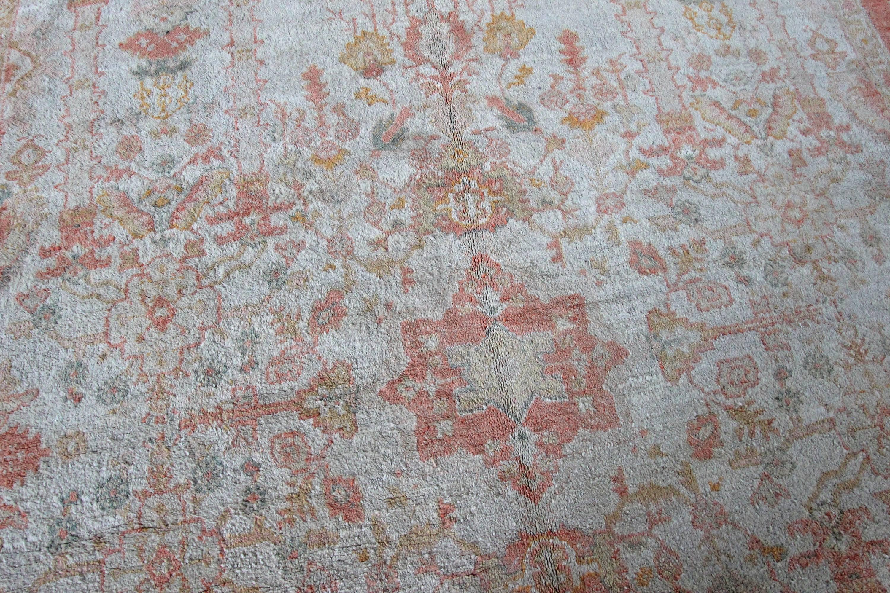 Turkish Antique Ushak Carpet, Western Anatolia For Sale